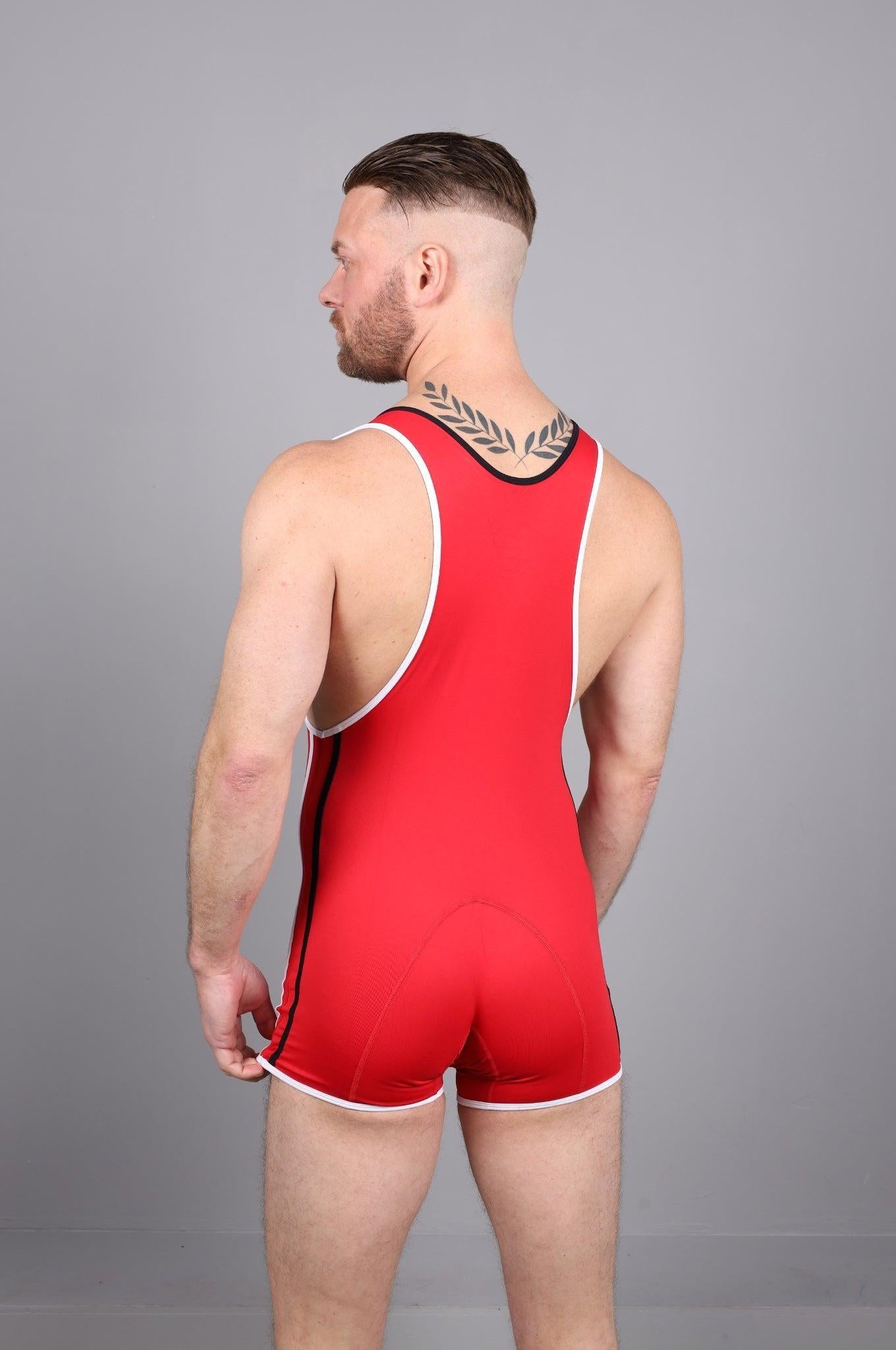 Barcode Singlet Allan - Red / Black / White at MR. Riegillio