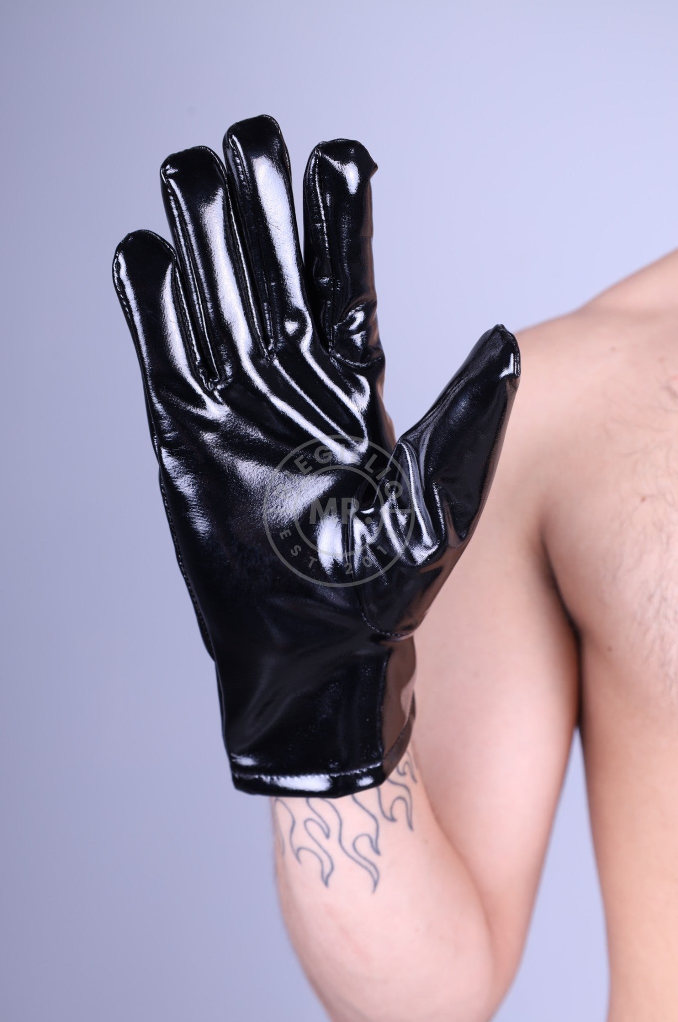 Black PVC Gloves-at MR. Riegillio