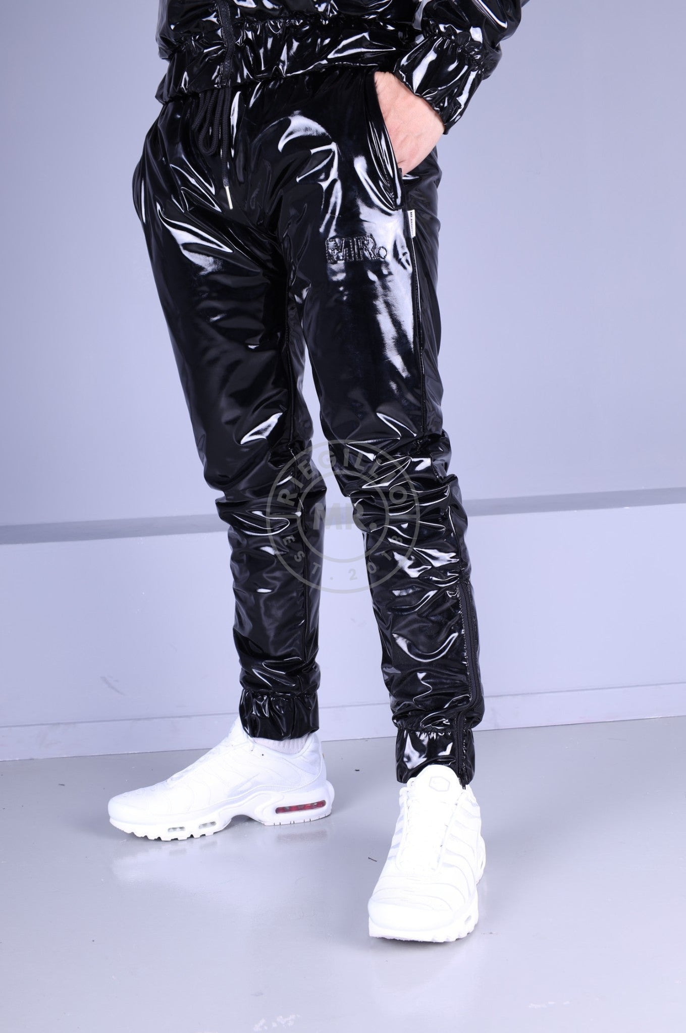 MR. ECO PVC In&Out Tracksuit Pants-at MR. Riegillio
