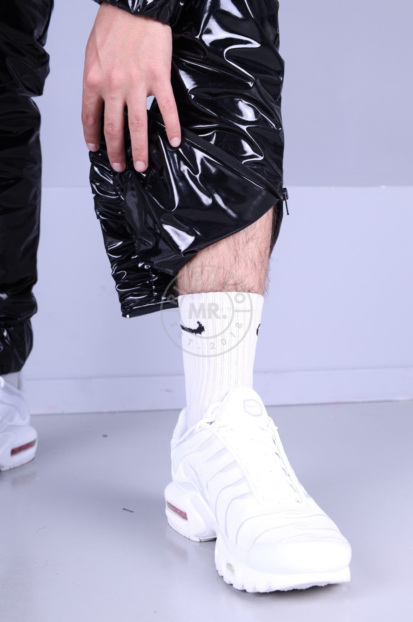 MR. ECO PVC In&Out Tracksuit Pants-at MR. Riegillio