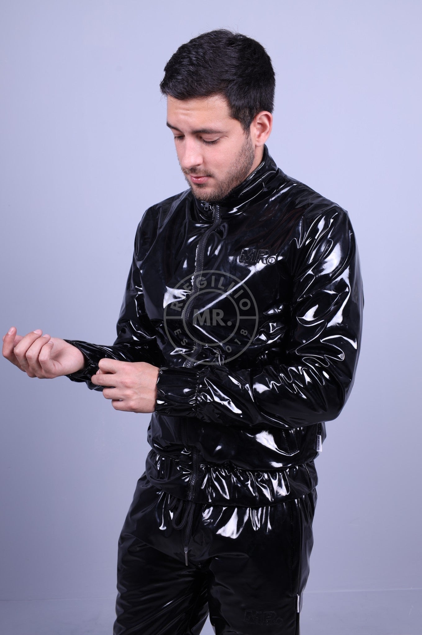 MR. ECO PVC In&Out Tracksuit Jacket-at MR. Riegillio