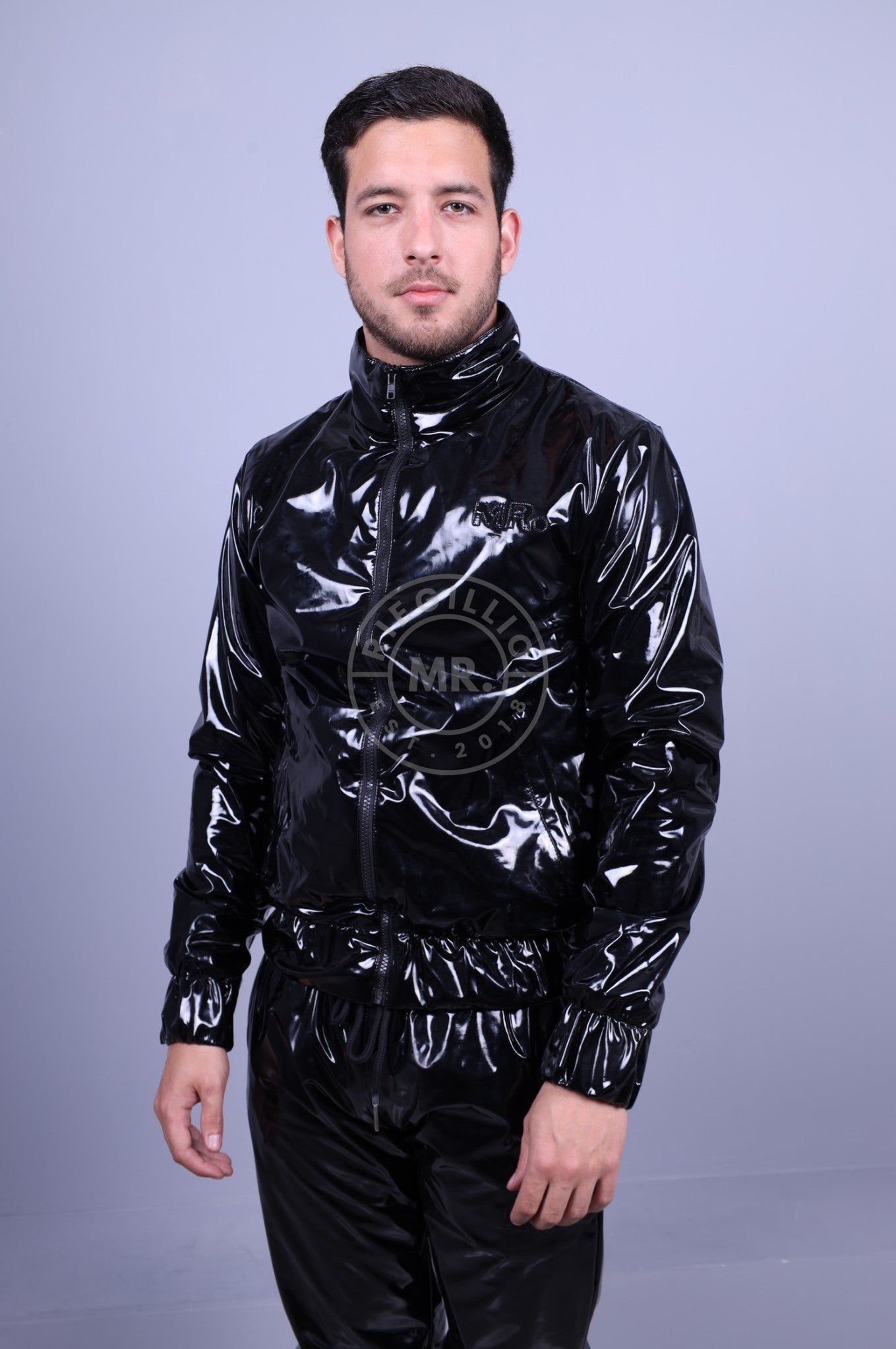 MR. ECO PVC In&Out Tracksuit Jacket-at MR. Riegillio