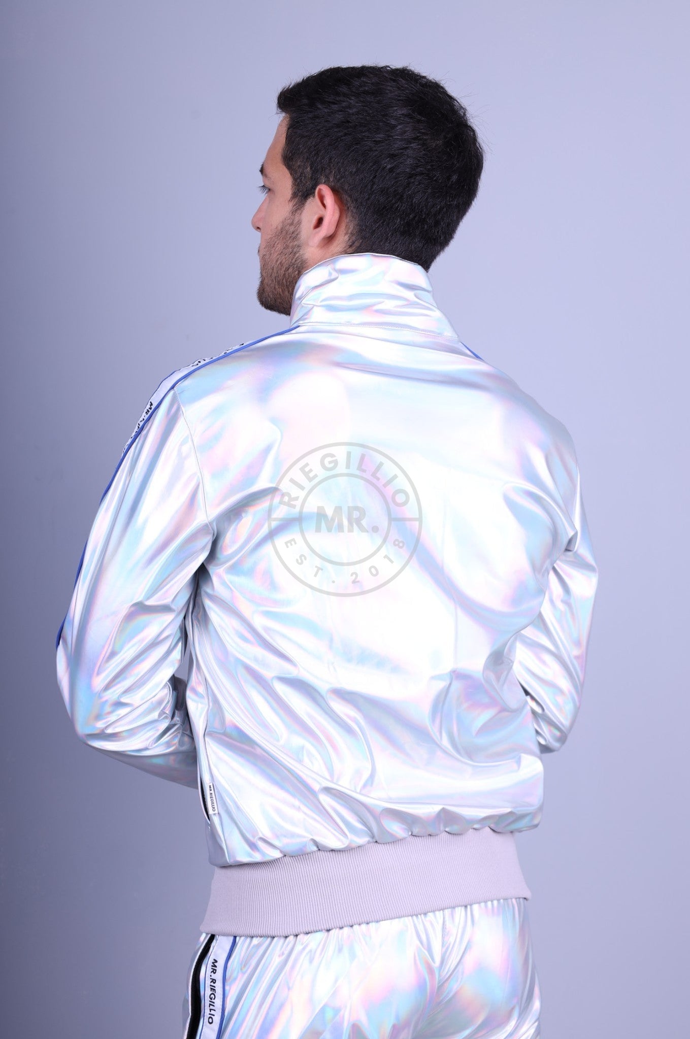 Holographic Tracksuit Jacket at MR. Riegillio