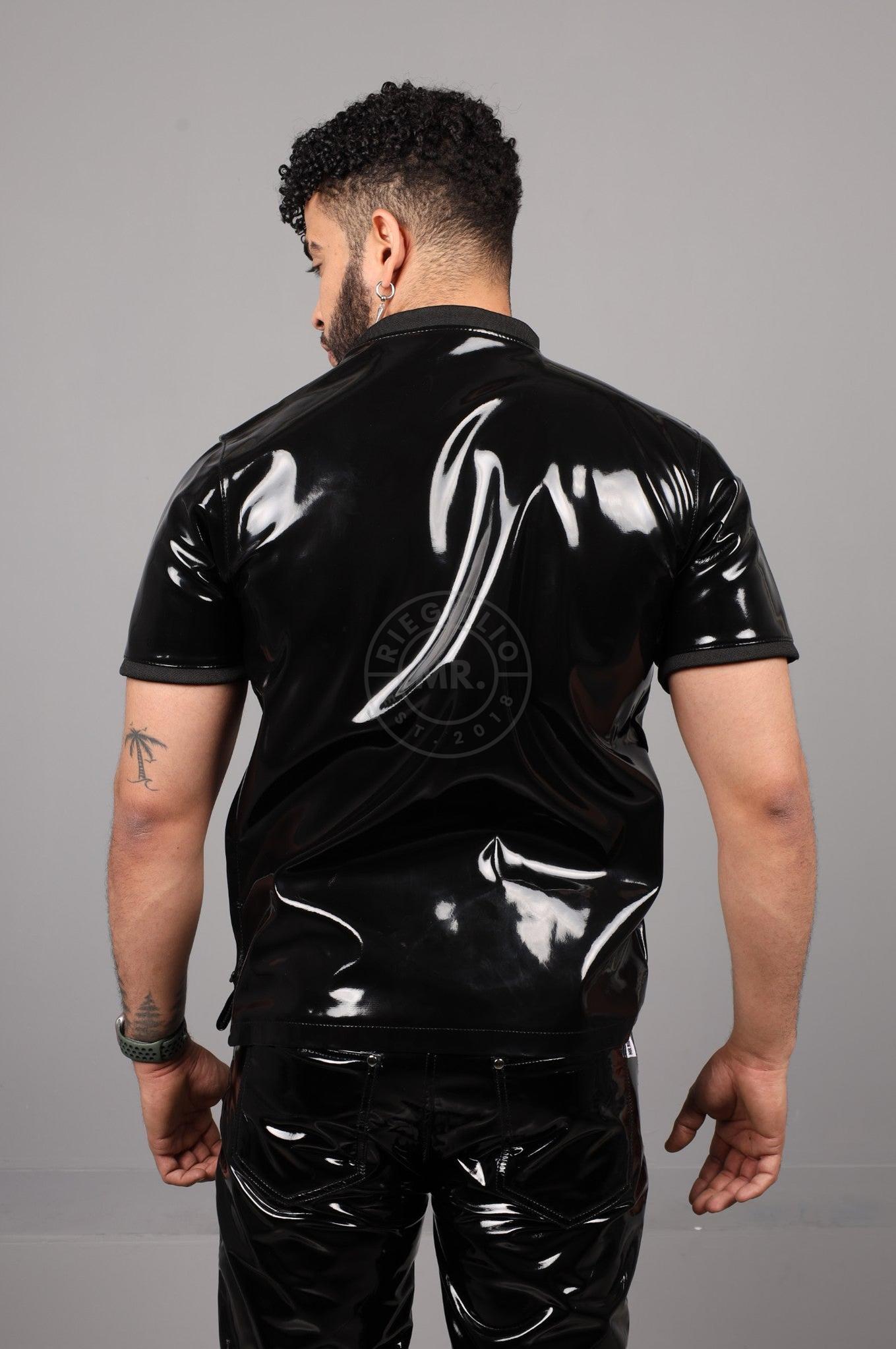 SNKRFTSH Black PVC T-Shirt at MR. Riegillio