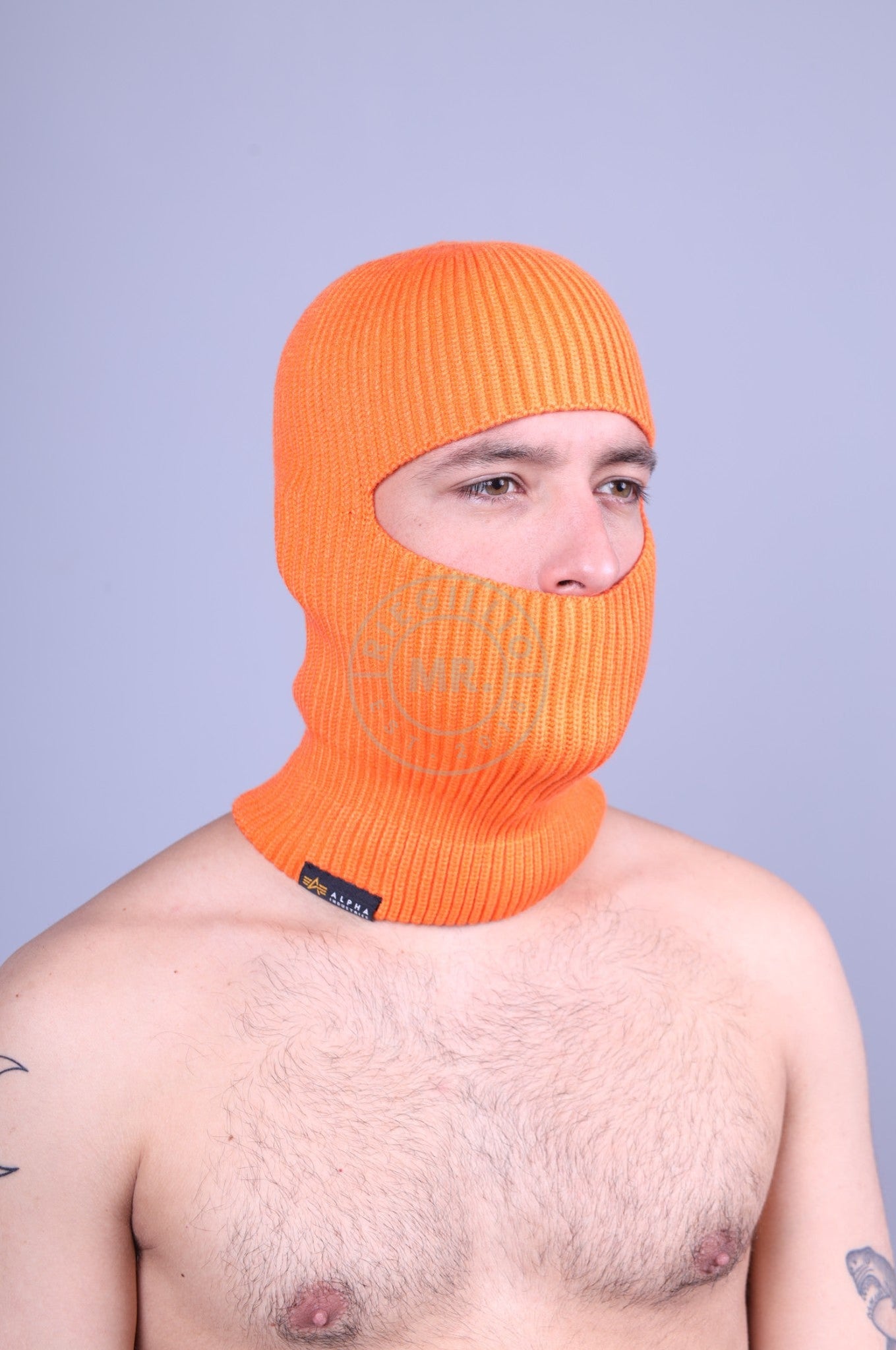 Alpha Industries Label Sturmhaube-Alpha Orange
