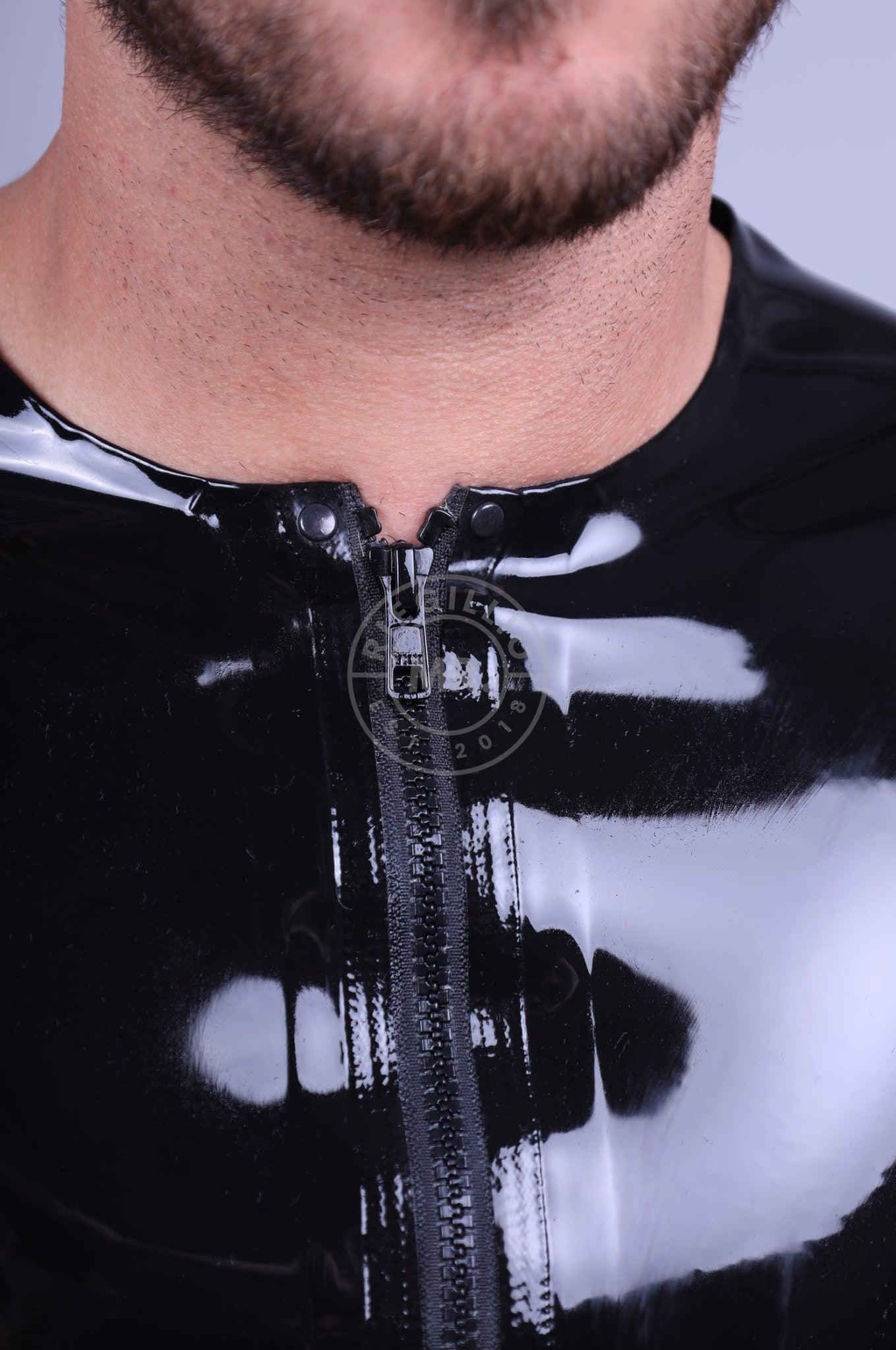 Rubber Zip T-Shirt - Black at MR. Riegillio