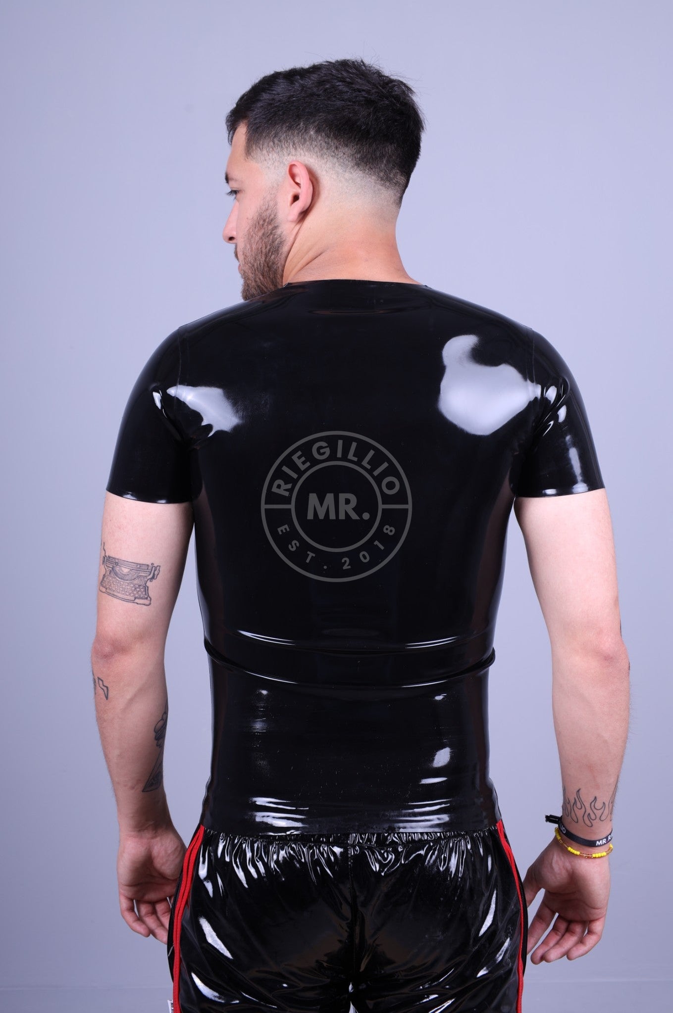 Rubber Zip T-Shirt - Black at MR. Riegillio
