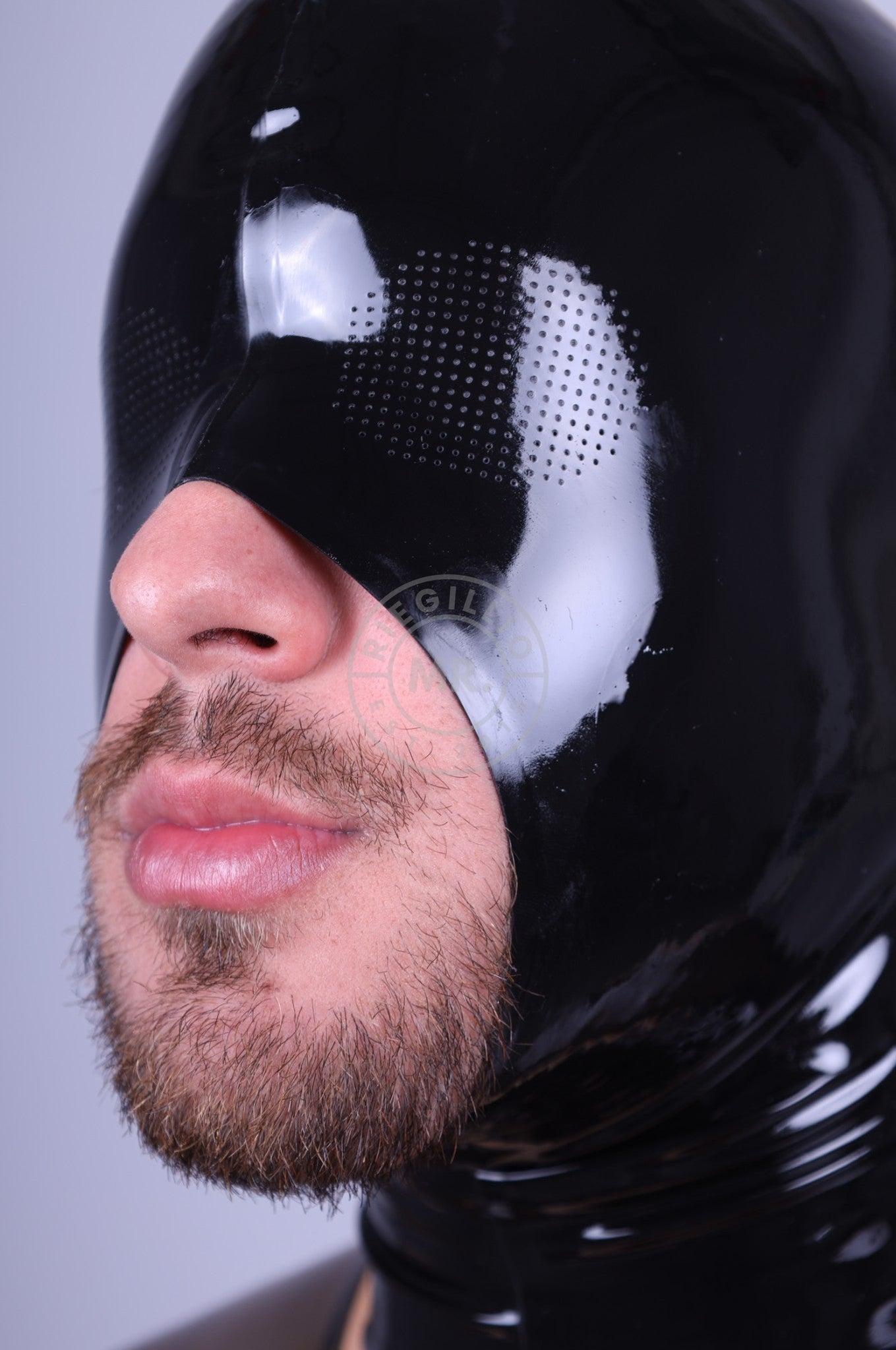 Rubber Micro Perforated Hood - Open Mouth at MR. Riegillio
