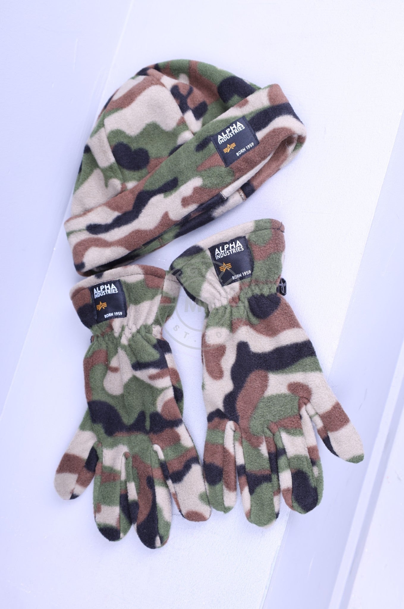 Alpha Industries Label Fleece Set - WDL Camo-at MR. Riegillio