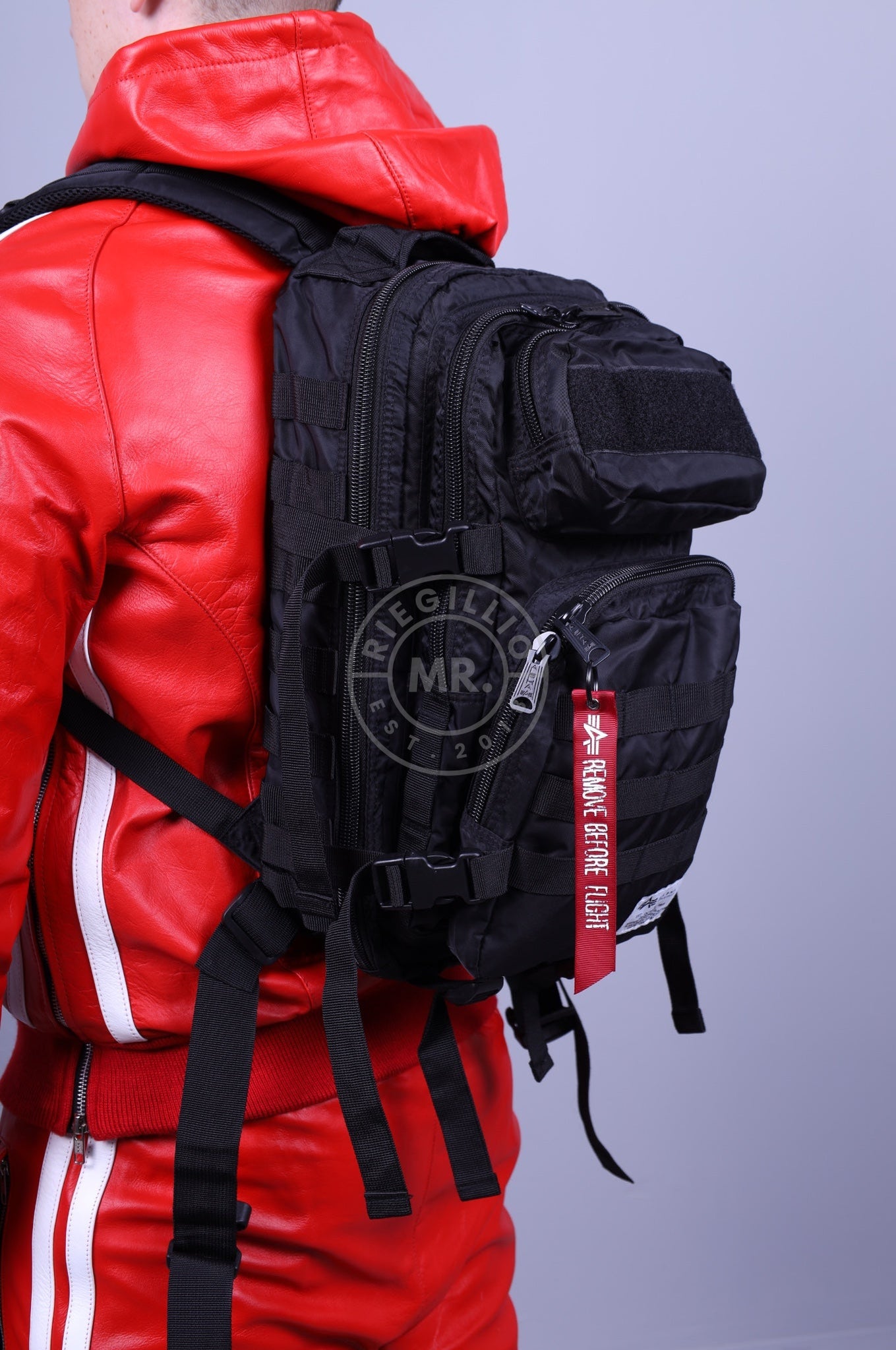 Alpha Industries Tactical Backpack - Black at MR. Riegillio