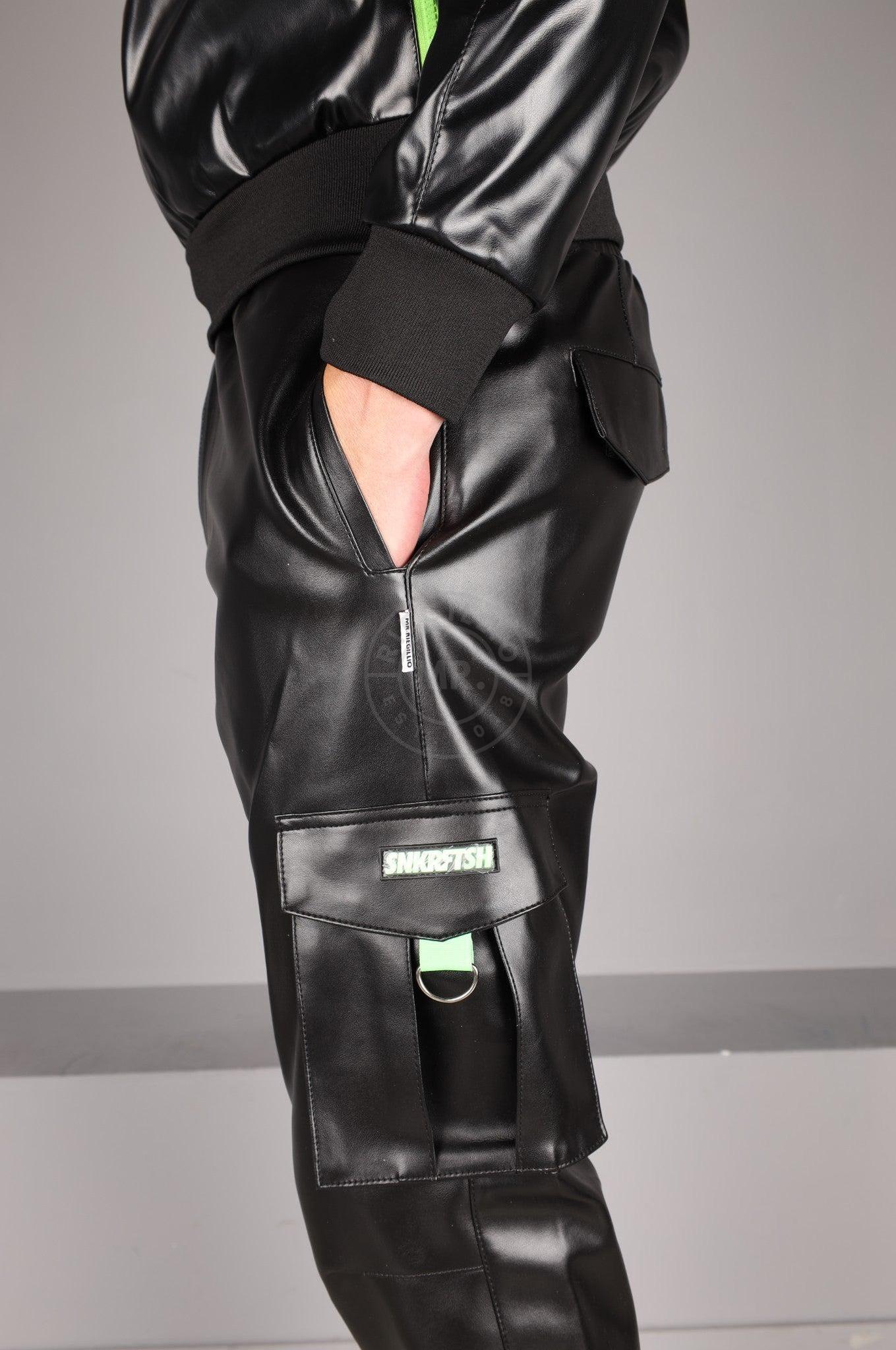 SNKRFTSH Vegan Leather Pants - Neon Touch at MR. Riegillio