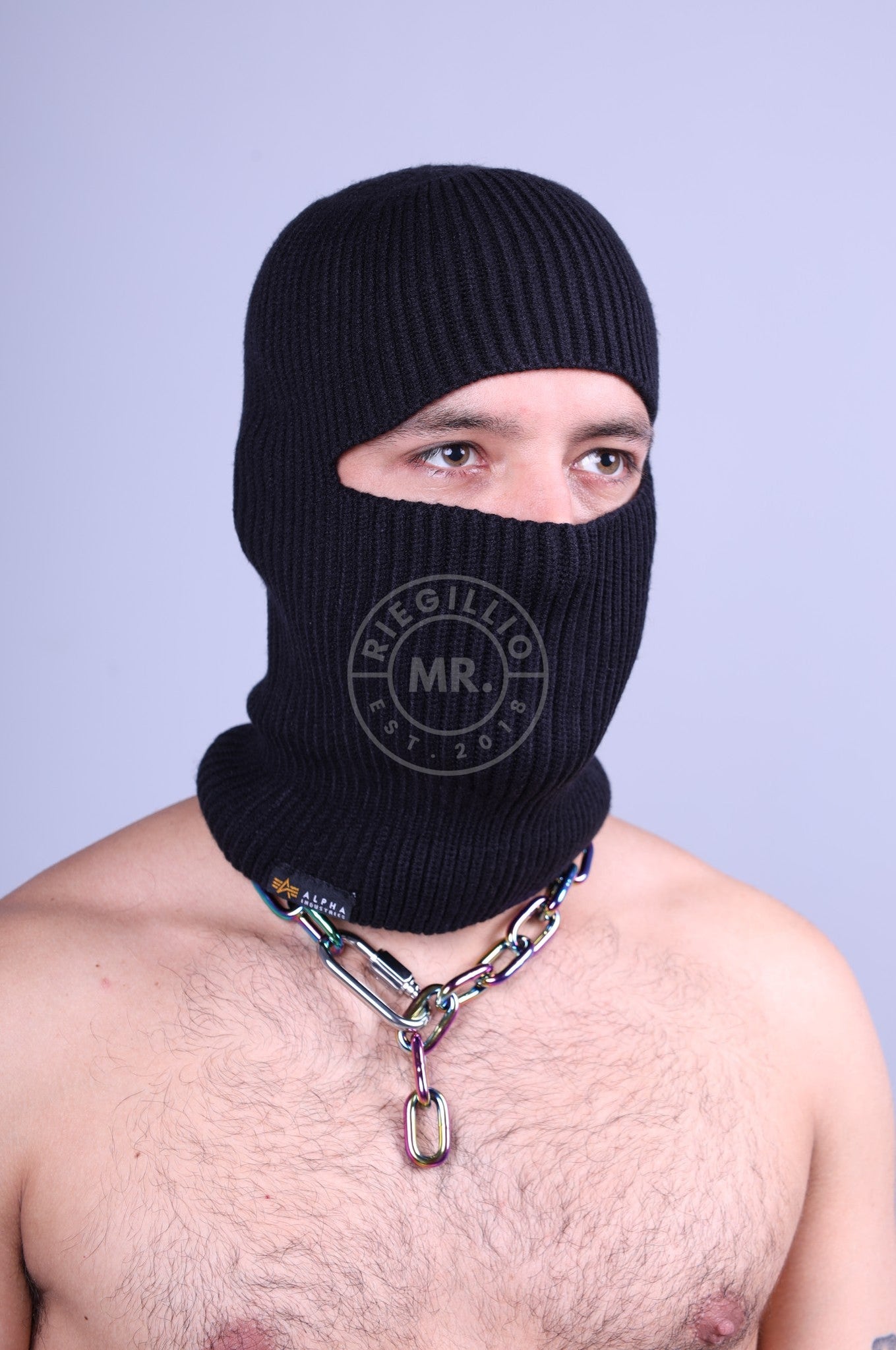 Alpha Industries Label Sturmhaube-Schwarz
