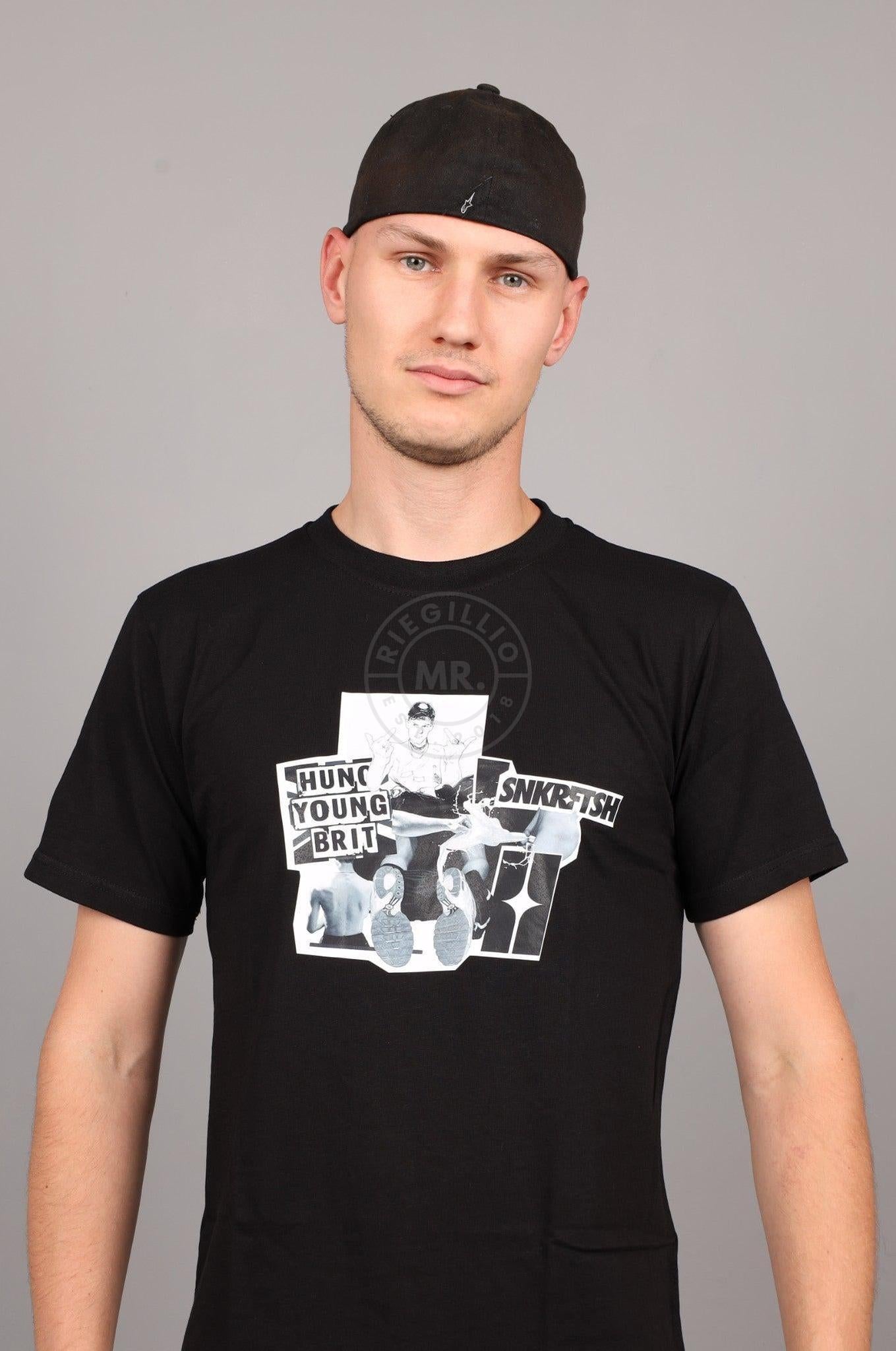 SNKRFTSH X Hung Young Brit T-Shirt - Black at MR. Riegillio