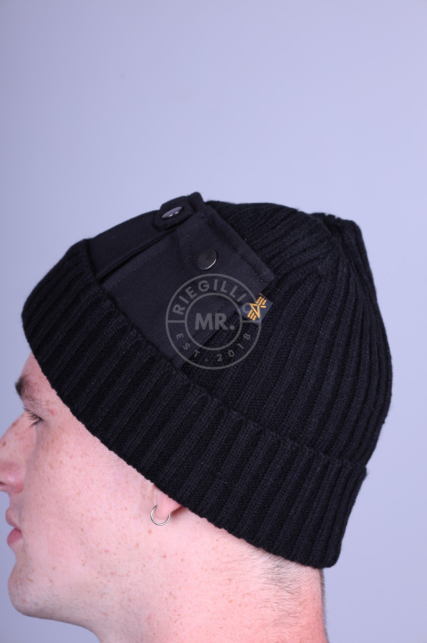 Alpha Industries Utility Beanie - Black-at MR. Riegillio