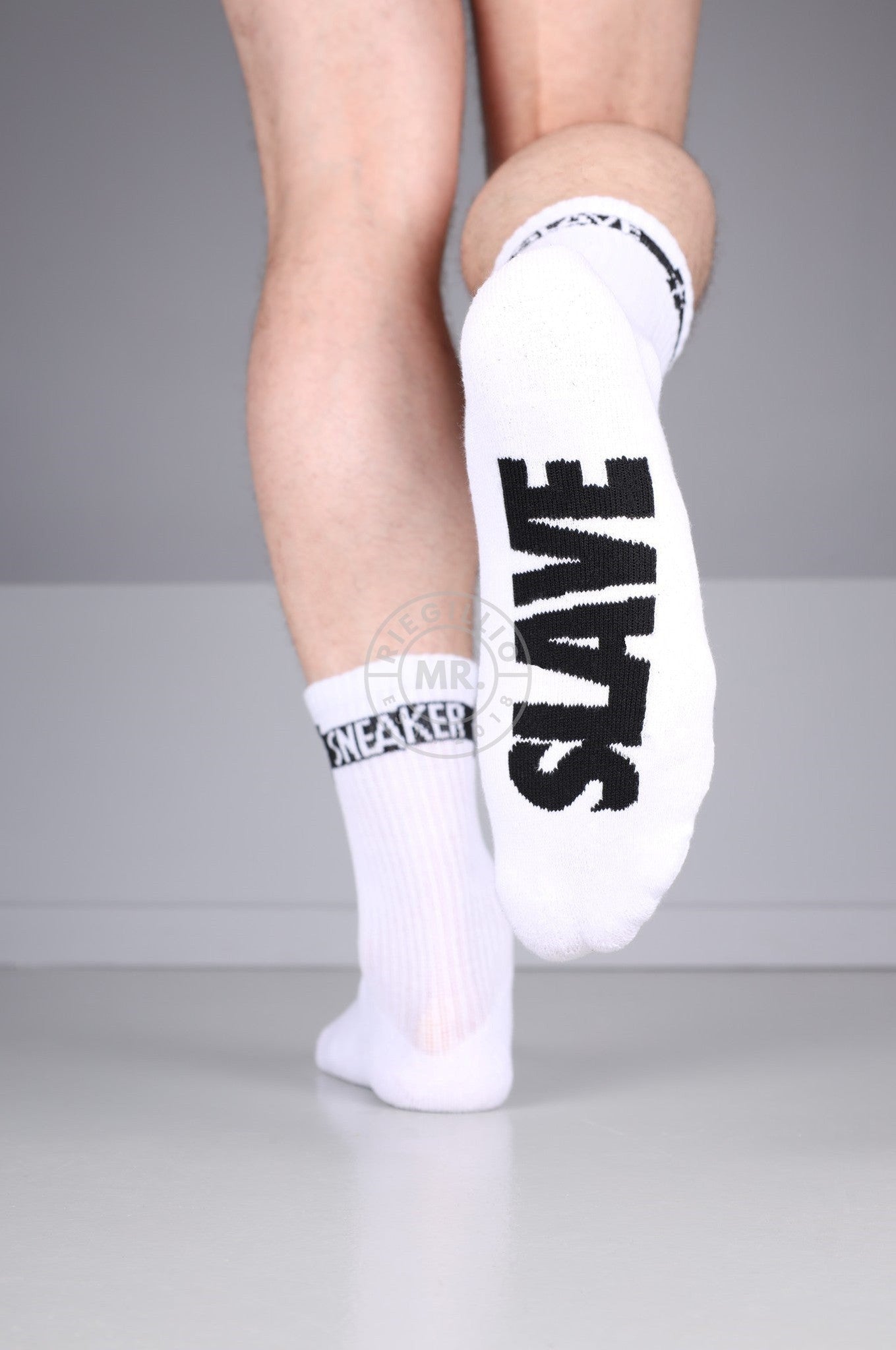 SNKRFTSH SNEAKER SLAVE Socks at MR. Riegillio