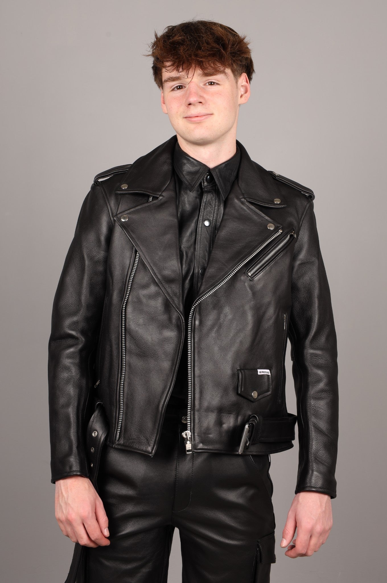 Leather Brando Jacket - Black