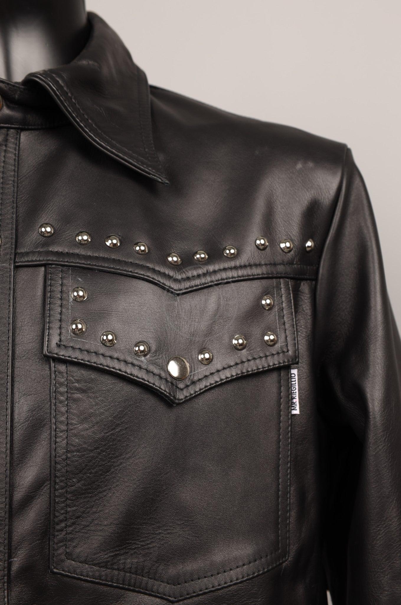 #044 Cowhide Leather Jacket at MR. Riegillio