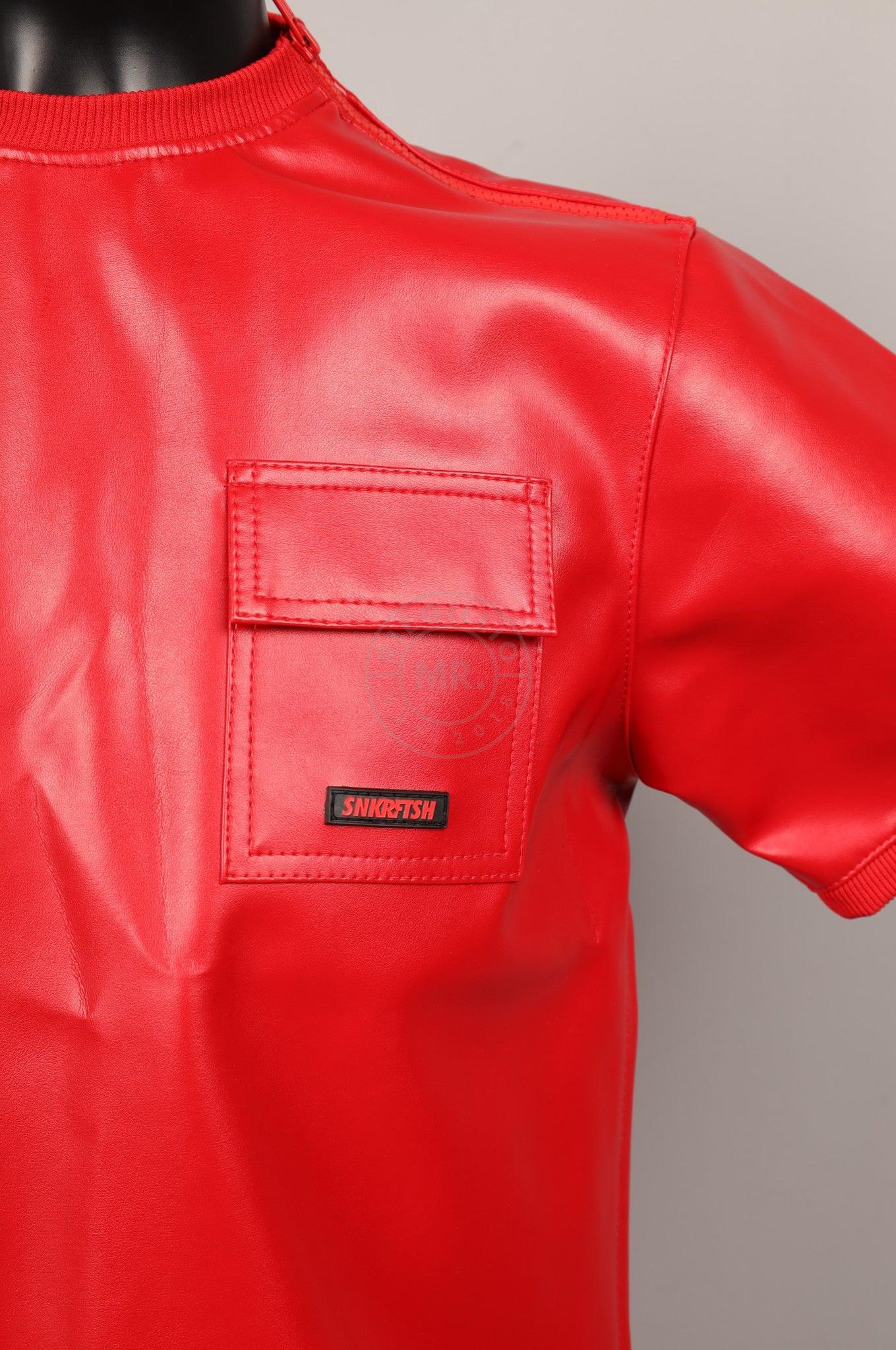 #080 FAUX Leather T-Shirt at MR. Riegillio