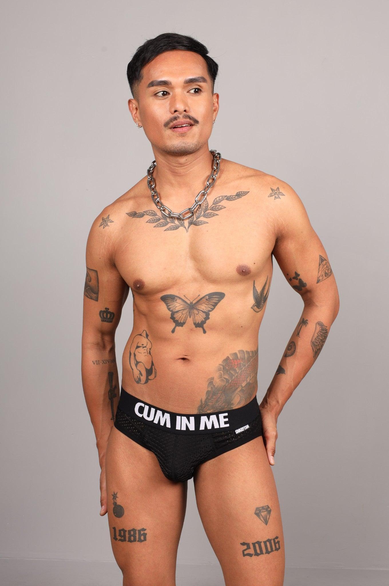 SNKRFTSH Mesh Jock CUM IN ME - Black at MR. Riegillio