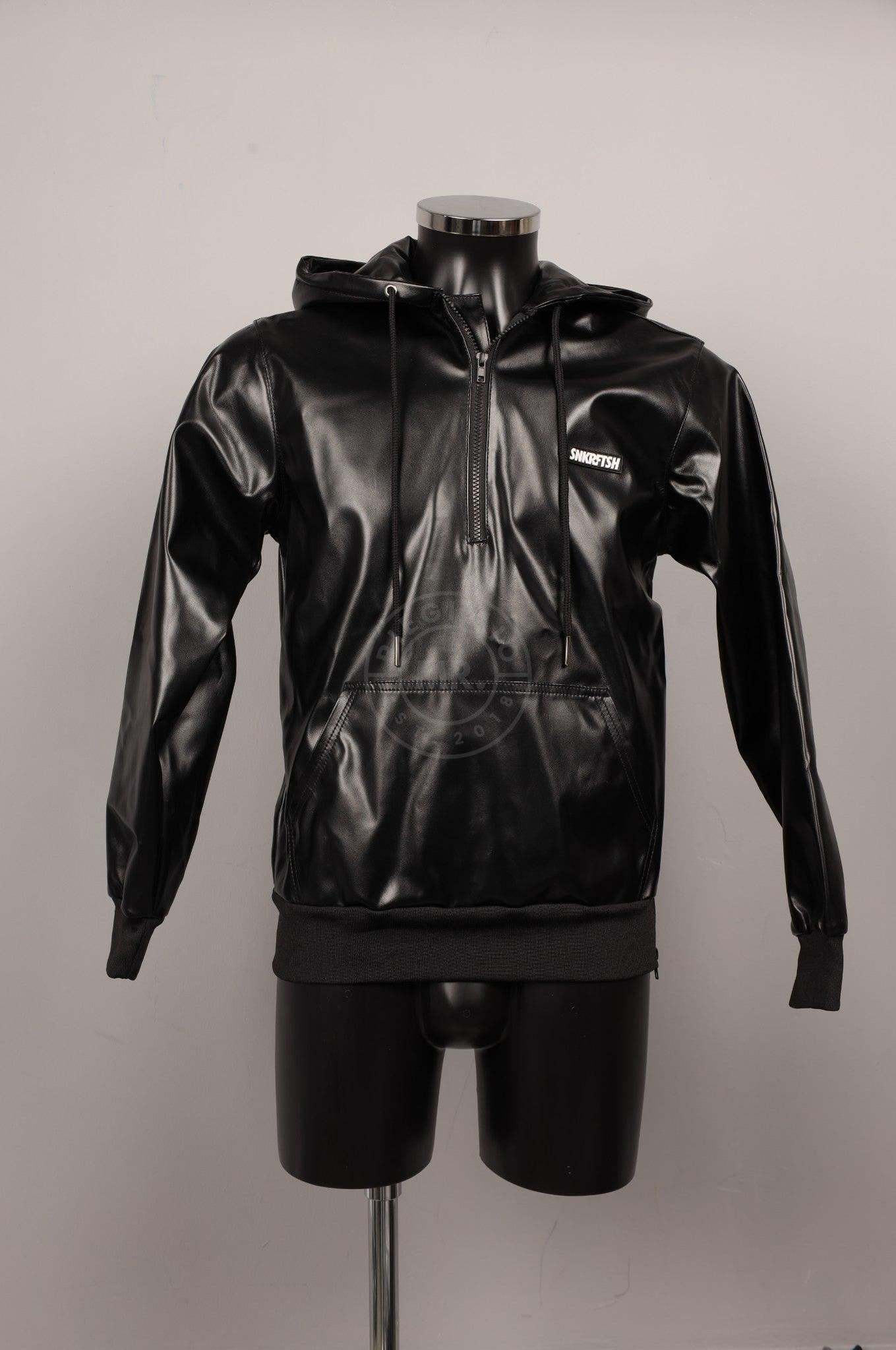 #105 FAUX Leather Jacket at MR. Riegillio