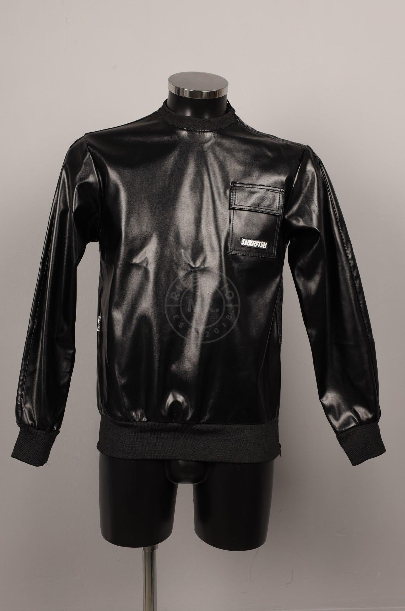 #118 FAUX Leather Jacket at MR. Riegillio