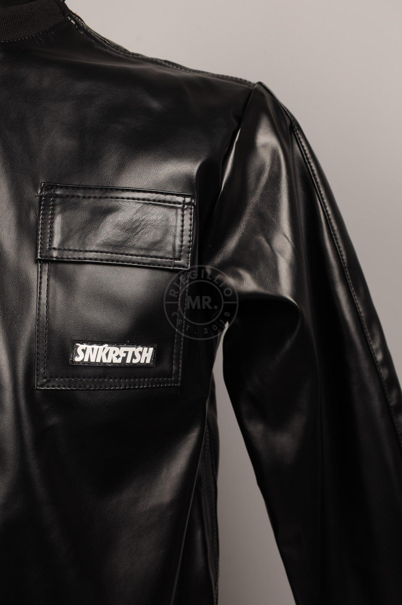 #118 FAUX Leather Jacket at MR. Riegillio