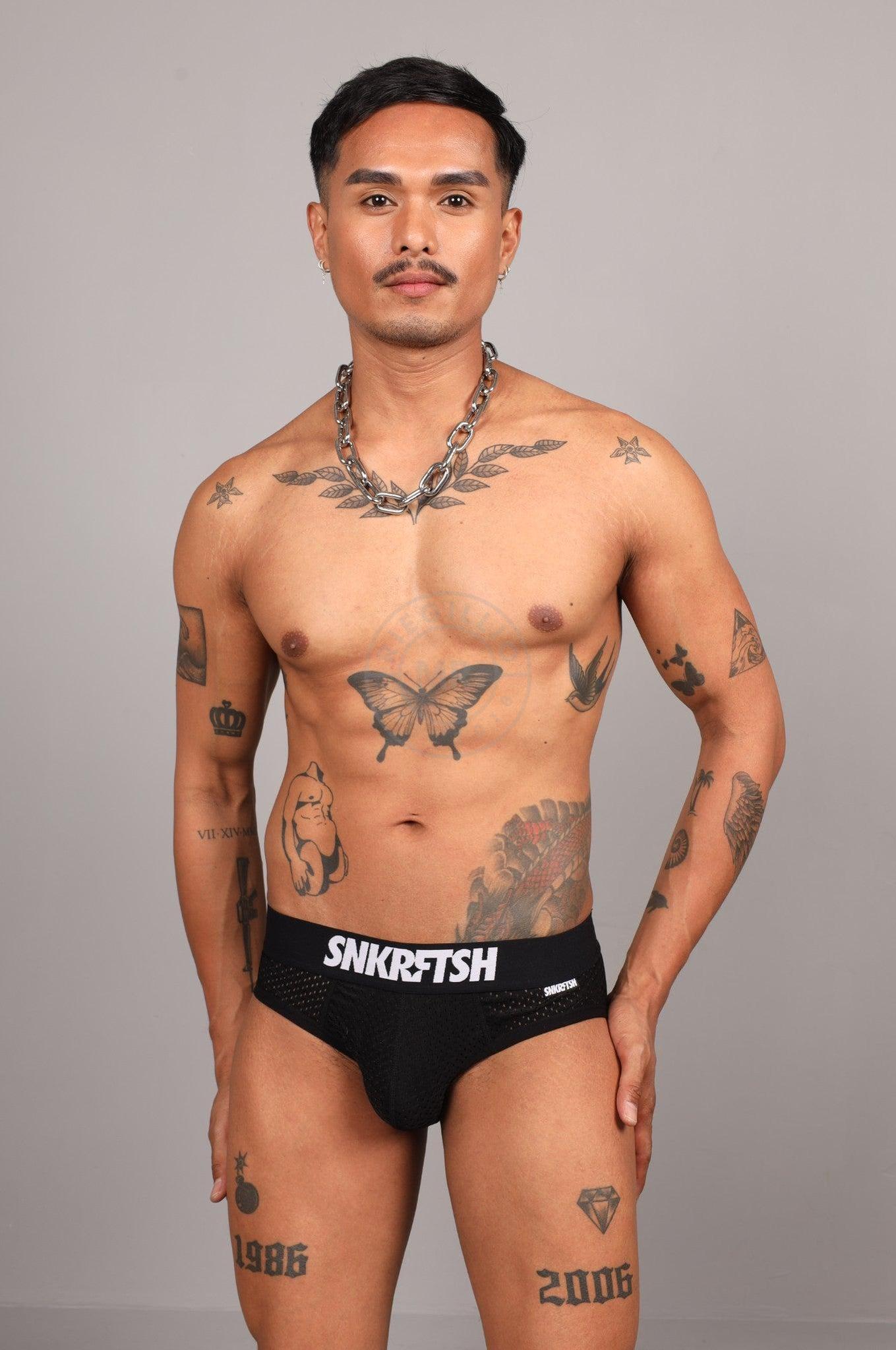 SNKRFTSH Mesh Jock - SNKRFTSH - Black at MR. Riegillio