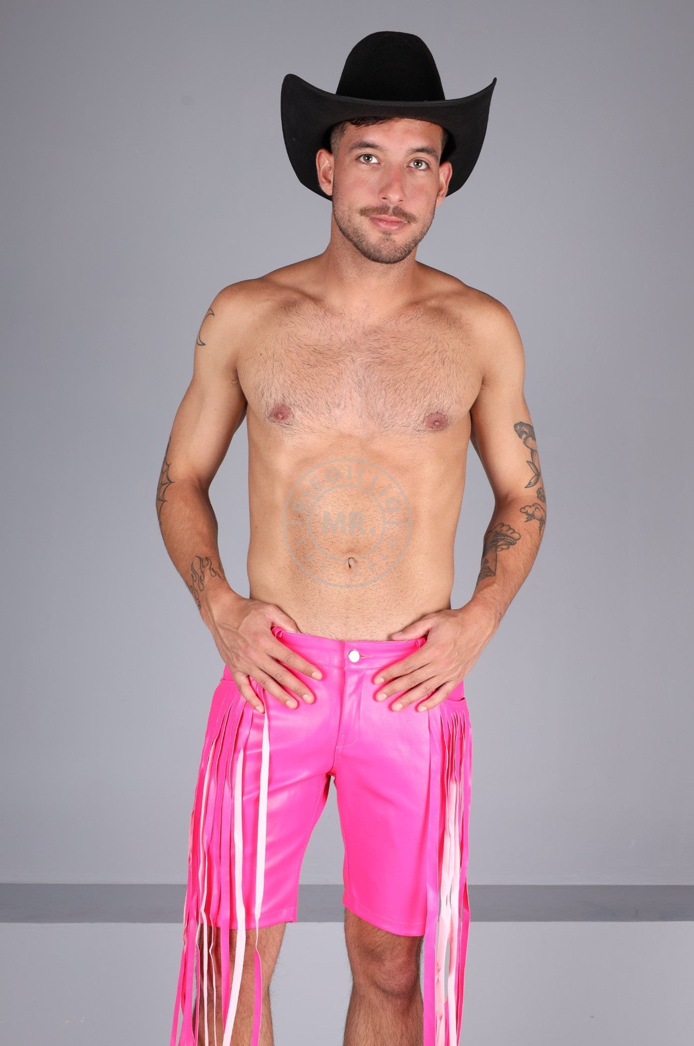 MR. Fringe Pocket Short - Neon Pink at MR. Riegillio
