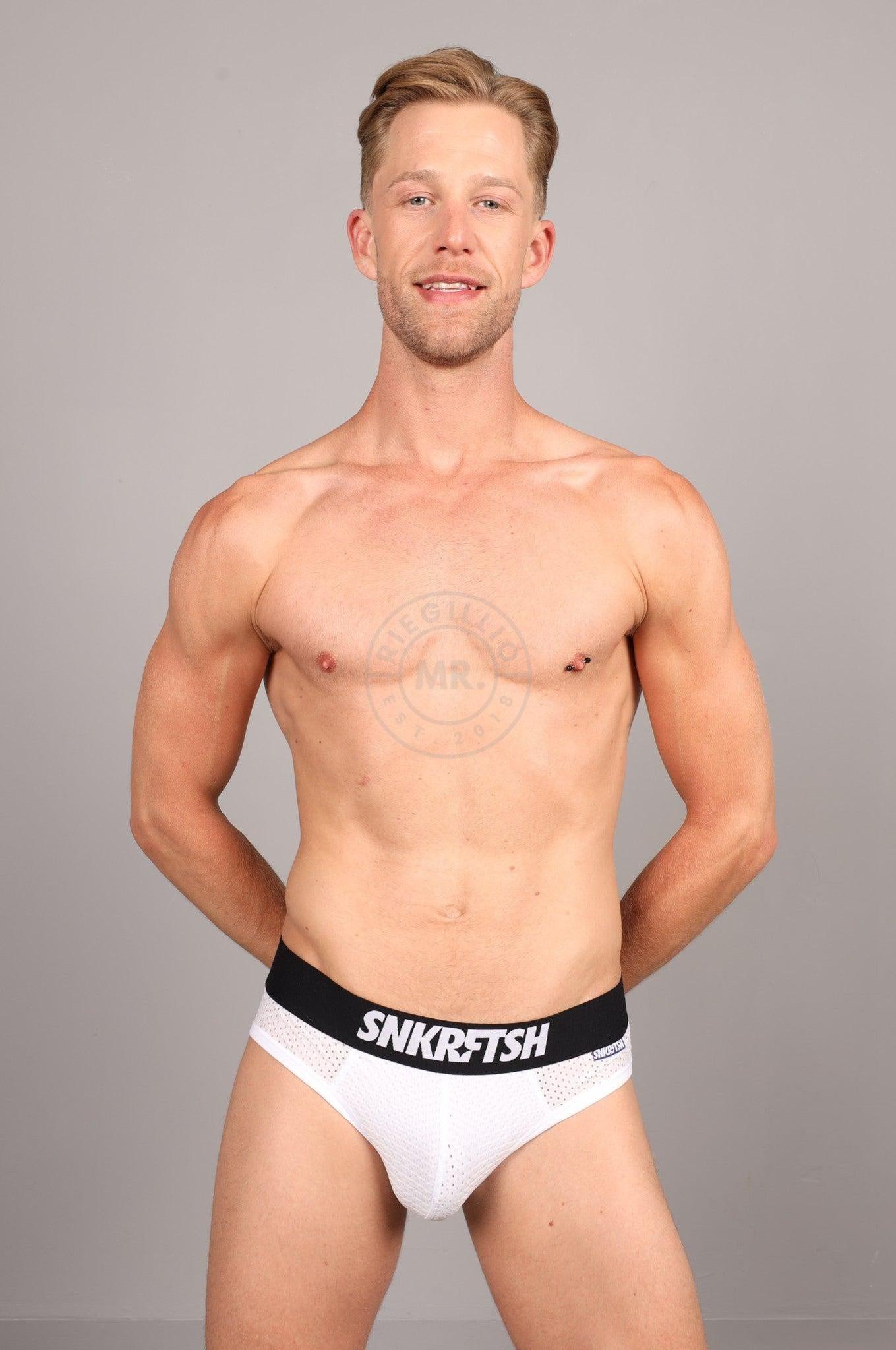 SNKRFTSH Mesh Jock - SNKRFTSH - White at MR. Riegillio