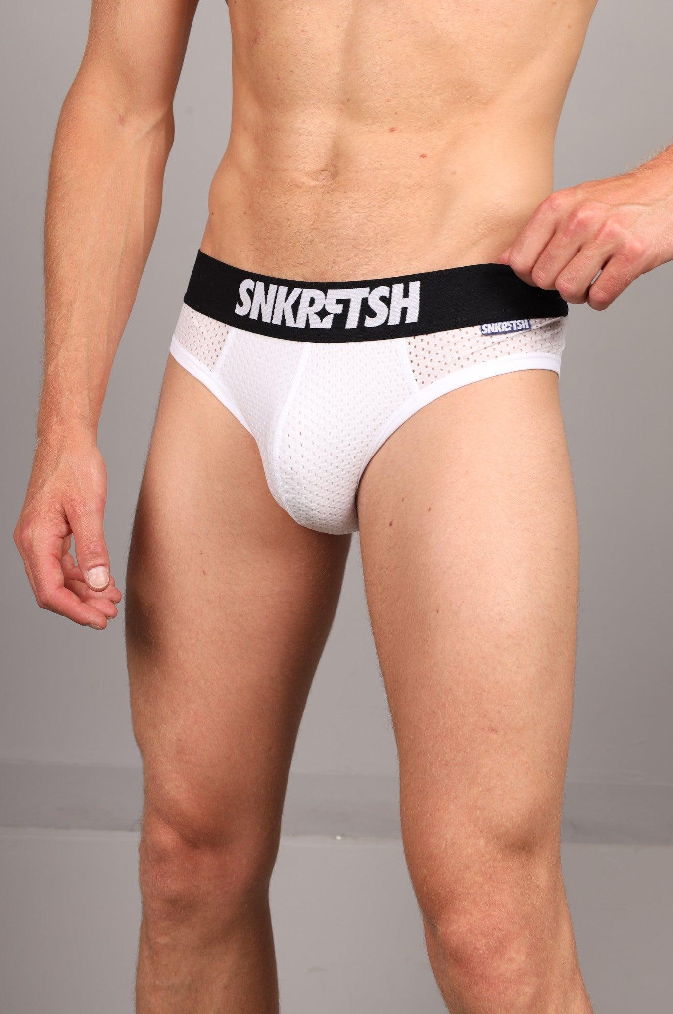 SNKRFTSH Mesh Jock - SNKRFTSH - White at MR. Riegillio
