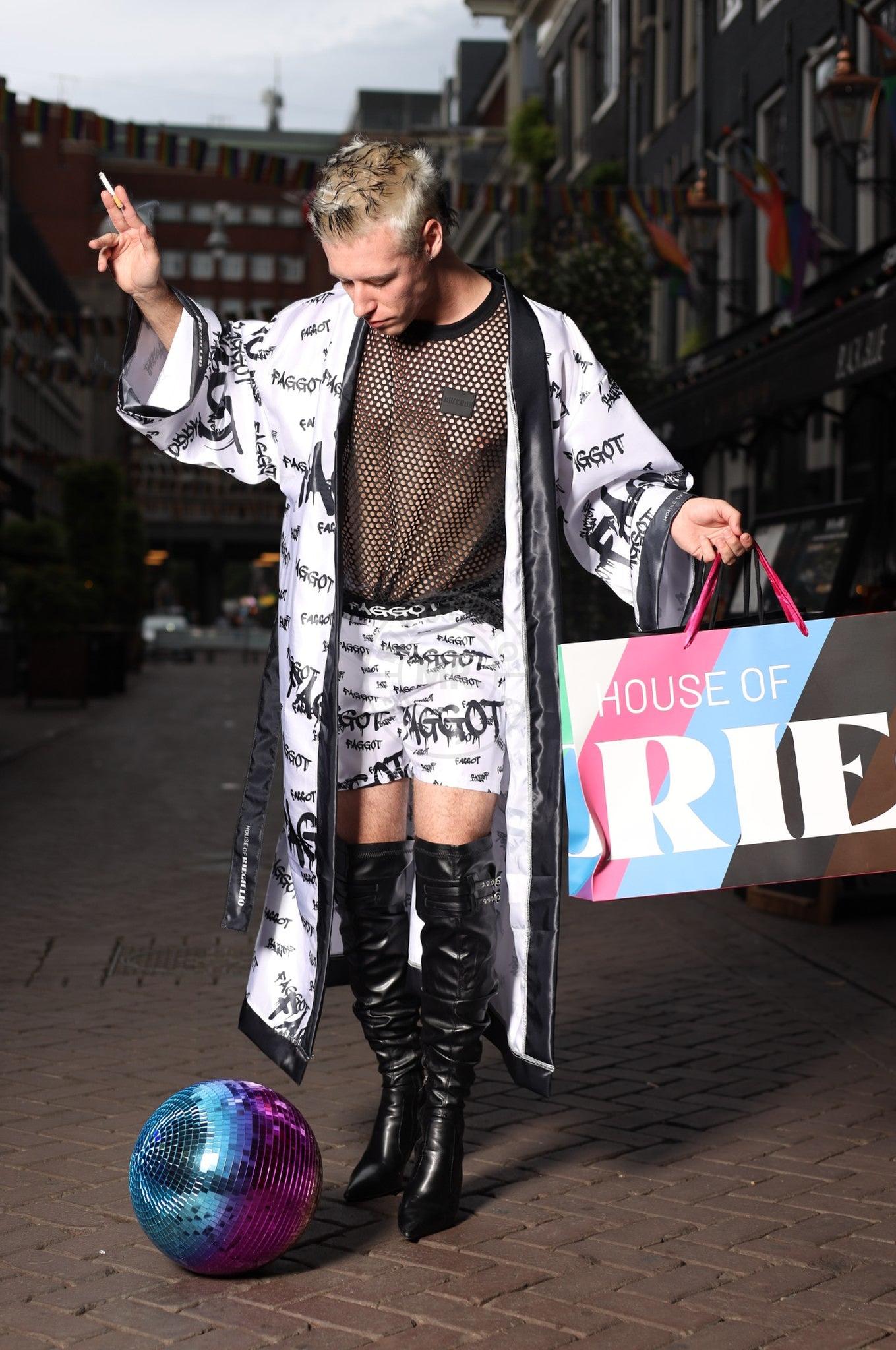 Faggot Kimono - White at MR. Riegillio