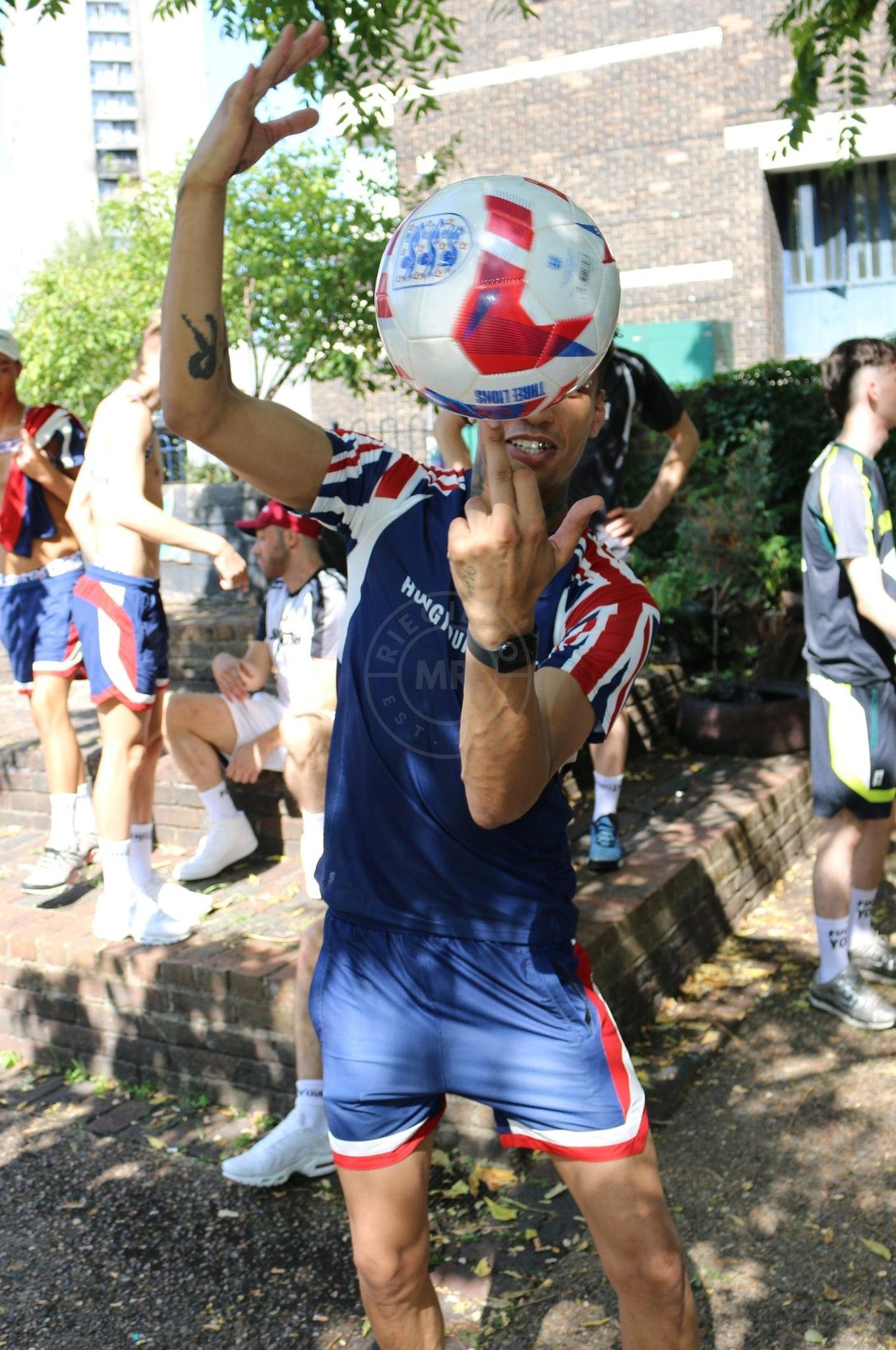 SNKRFTSH X Hung Young Brit Sports Short at MR. Riegillio