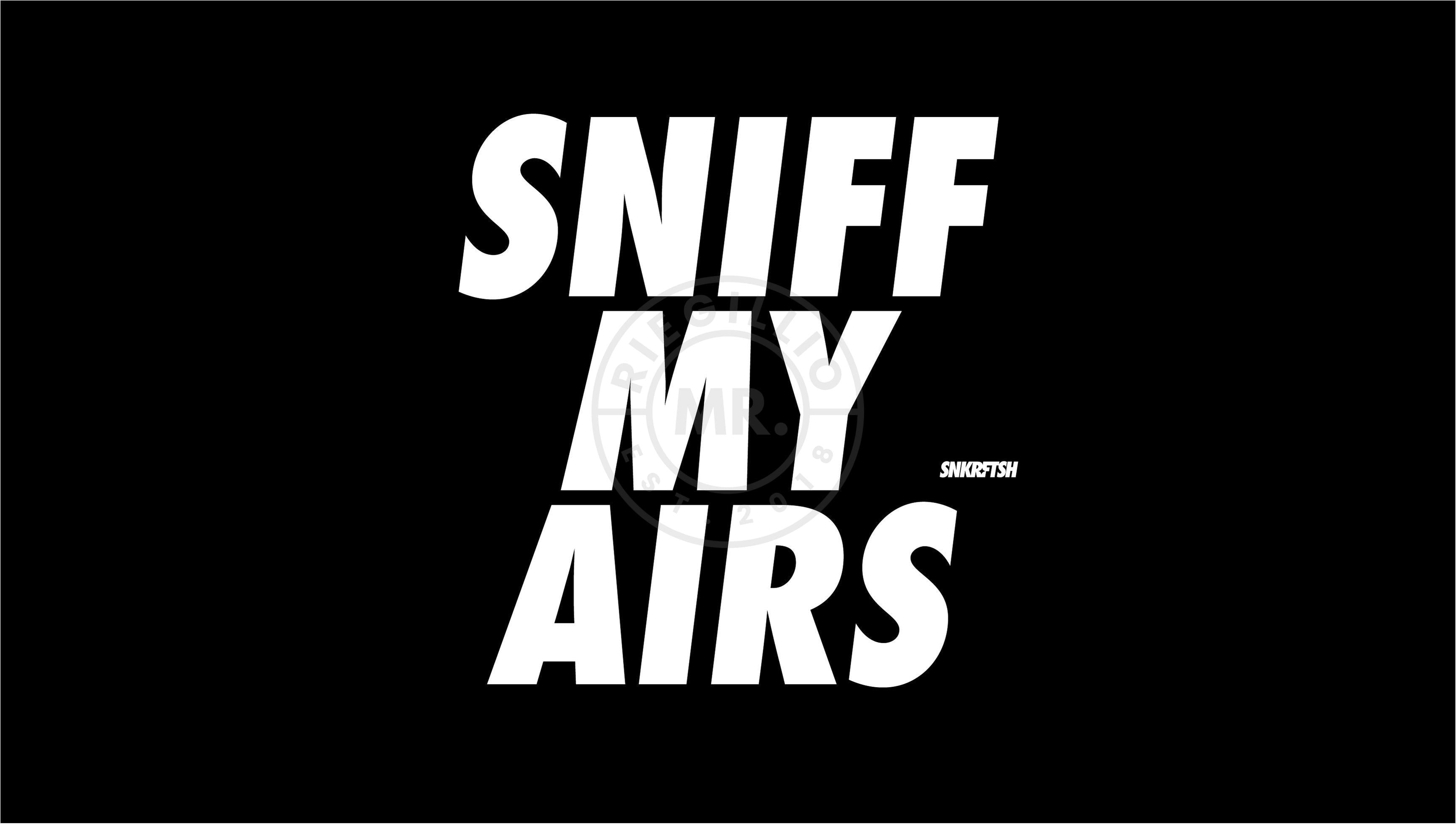 Doormat - SNIFF MY AIRS - Black at MR. Riegillio