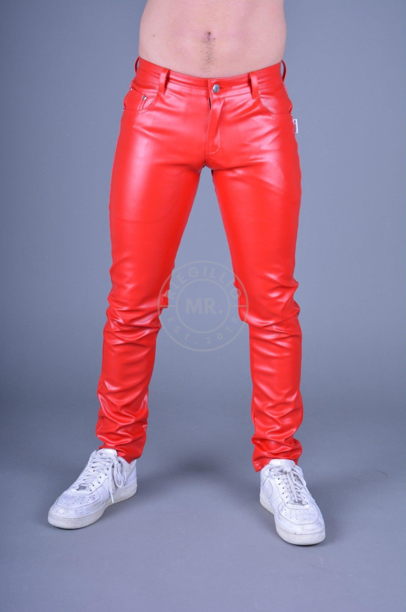 MR. 5-Pocket Pants Red *DISCONTINUED ITEM*-at MR. Riegillio