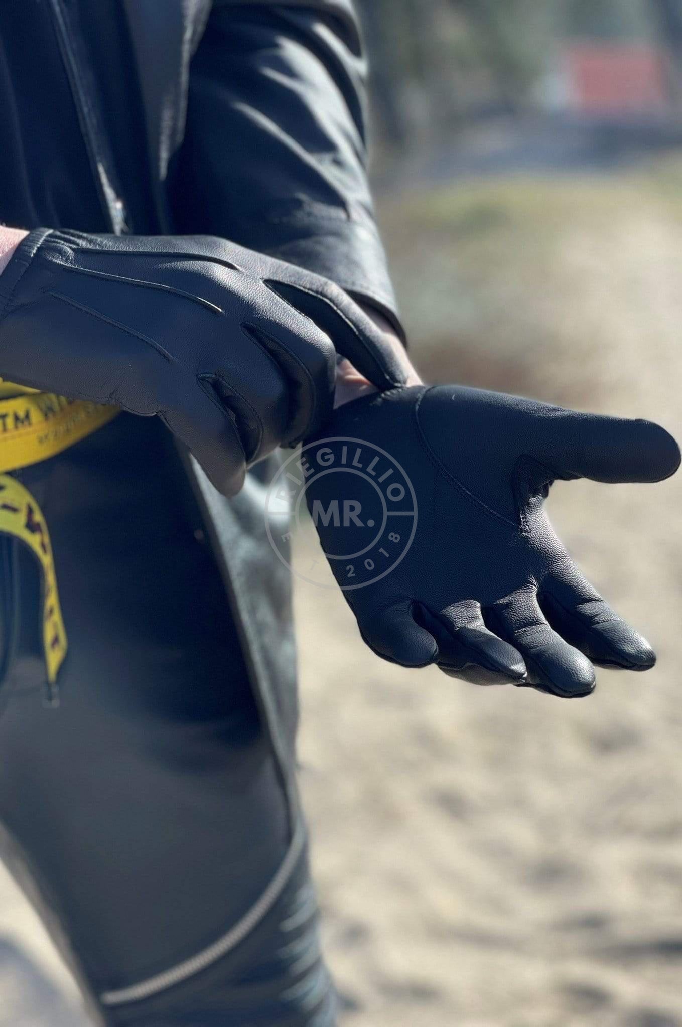 Leather Police Gloves at MR. Riegillio