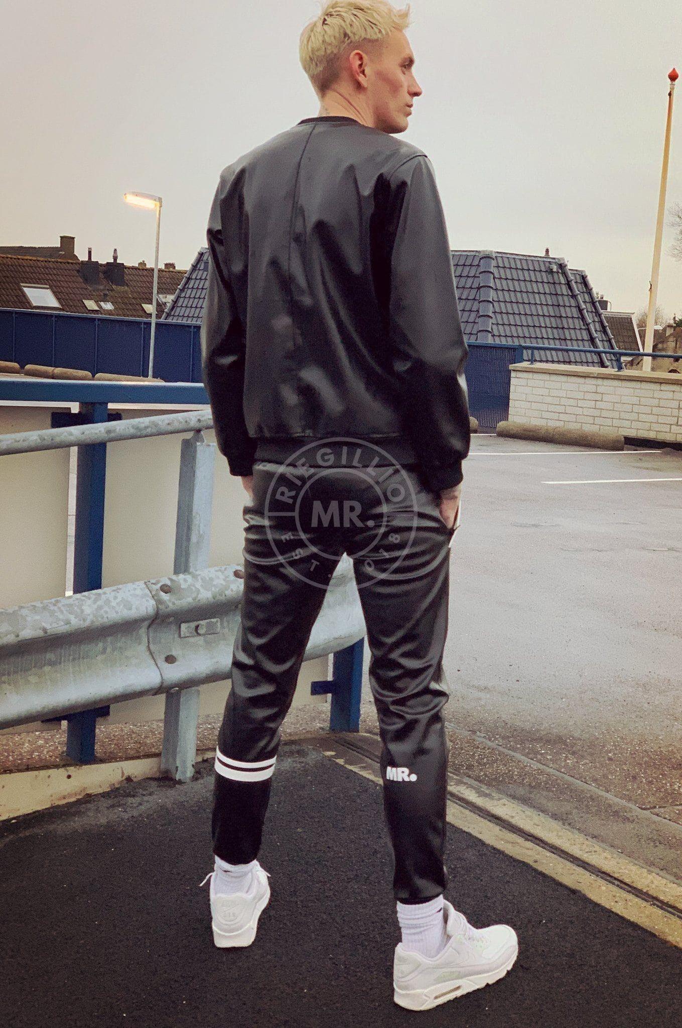 Vegan Leather Black Sweater at MR. Riegillio