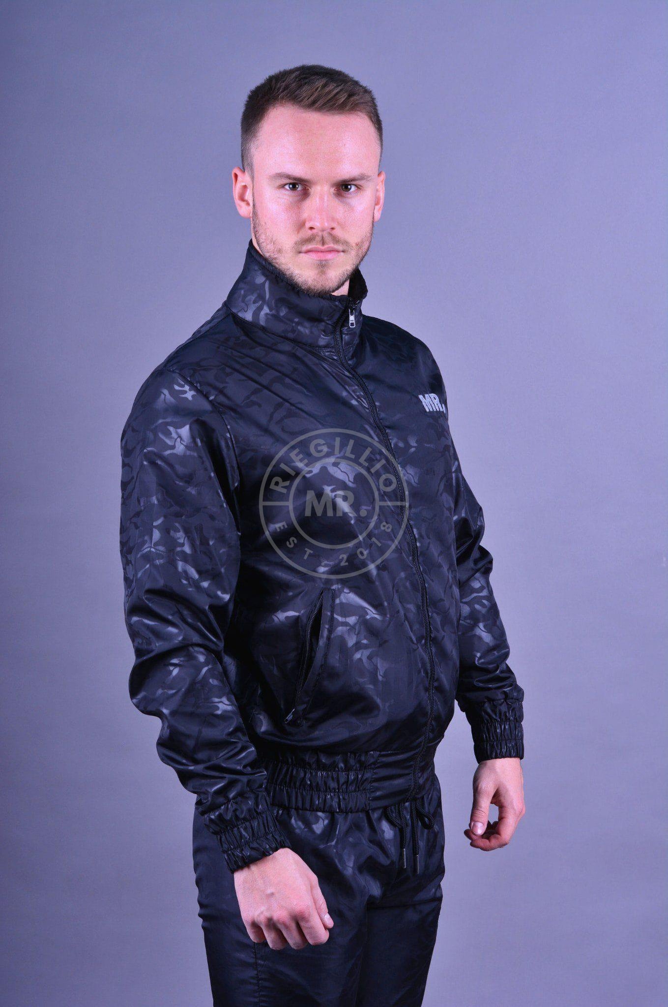 Nylon Camo Tracksuit Jacket at MR. Riegillio