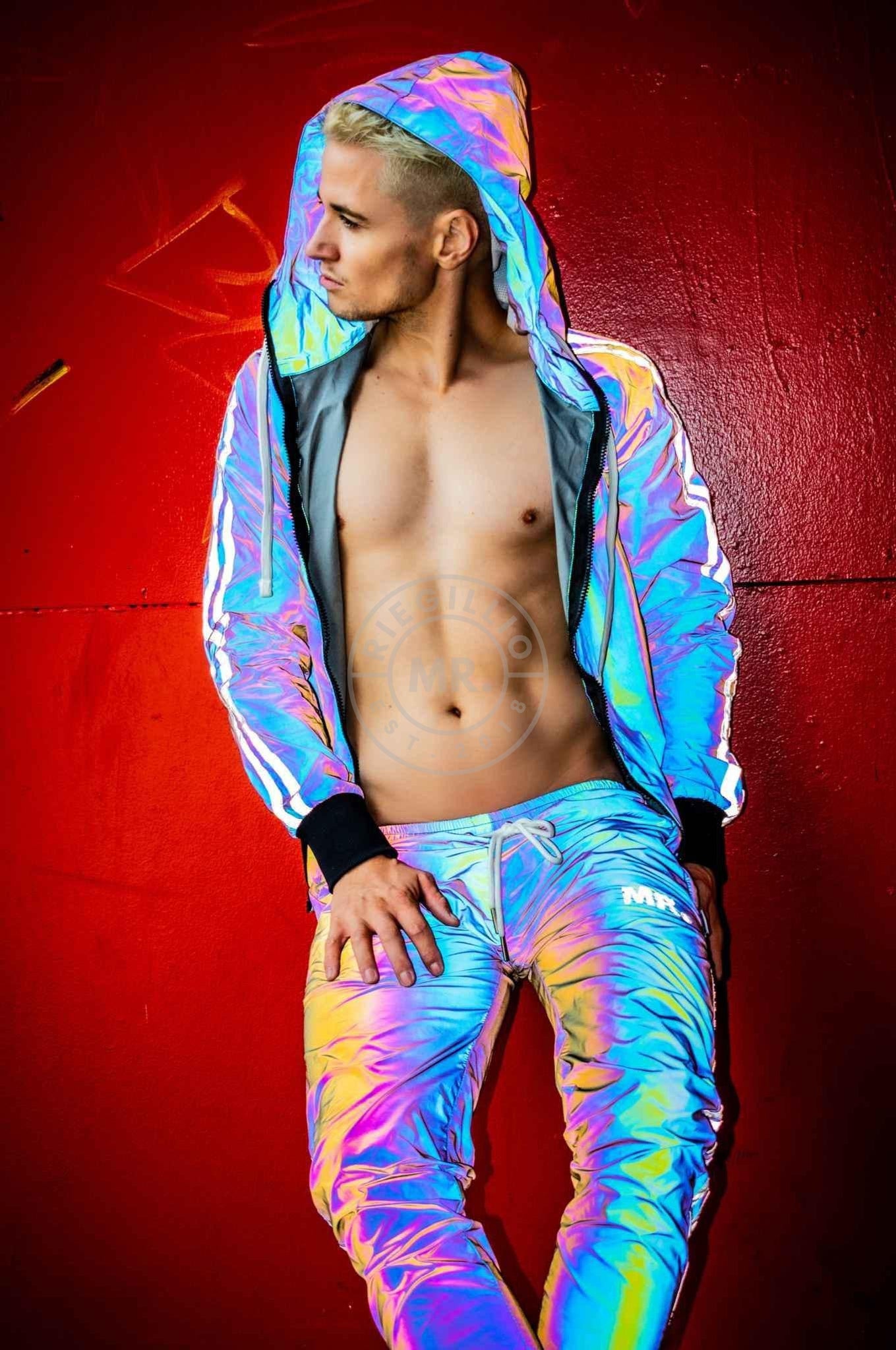 Reflective Tracksuit Jacket Blue at MR. Riegillio