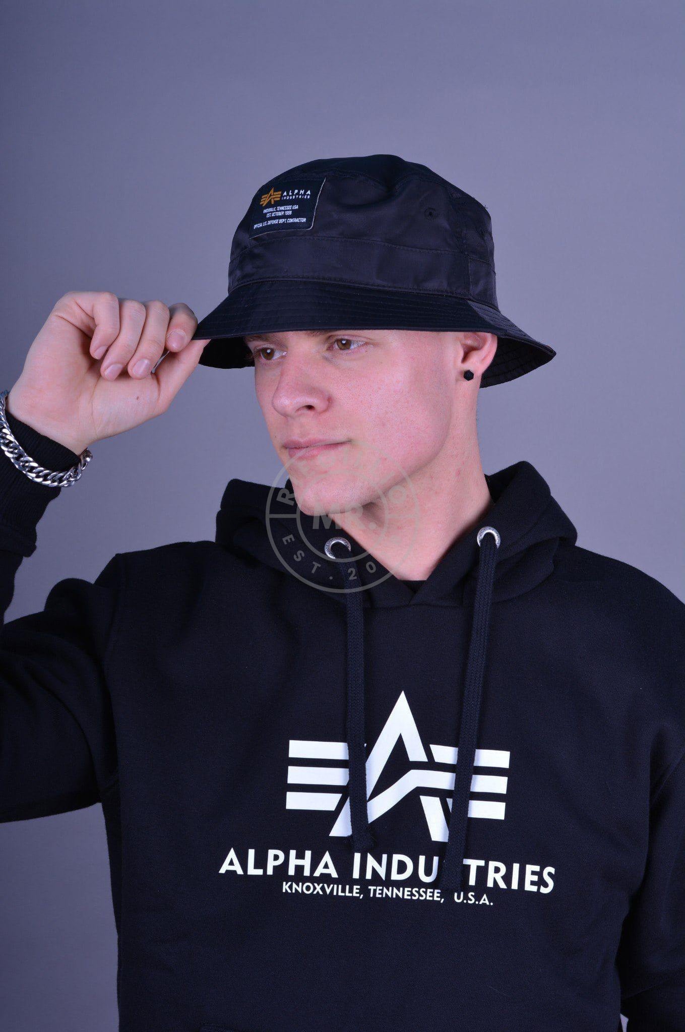 Alpha Industries Basic Hoody Black at MR. Riegillio