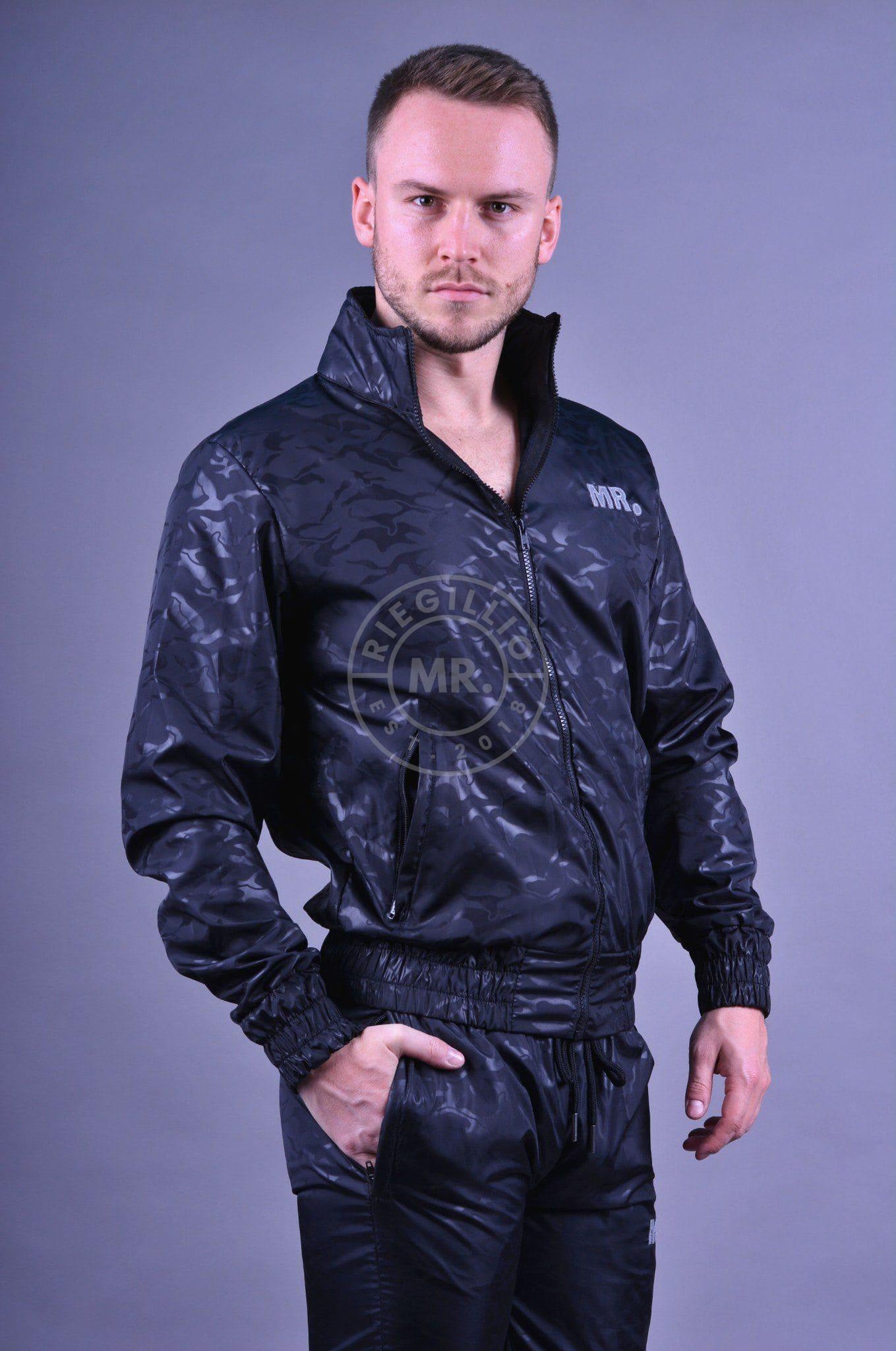 Nylon Camo Tracksuit Jacket-at MR. Riegillio