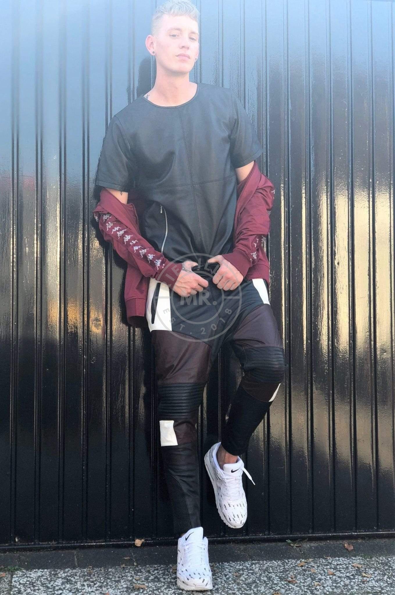 Black Leather Tee - without Lining at MR. Riegillio