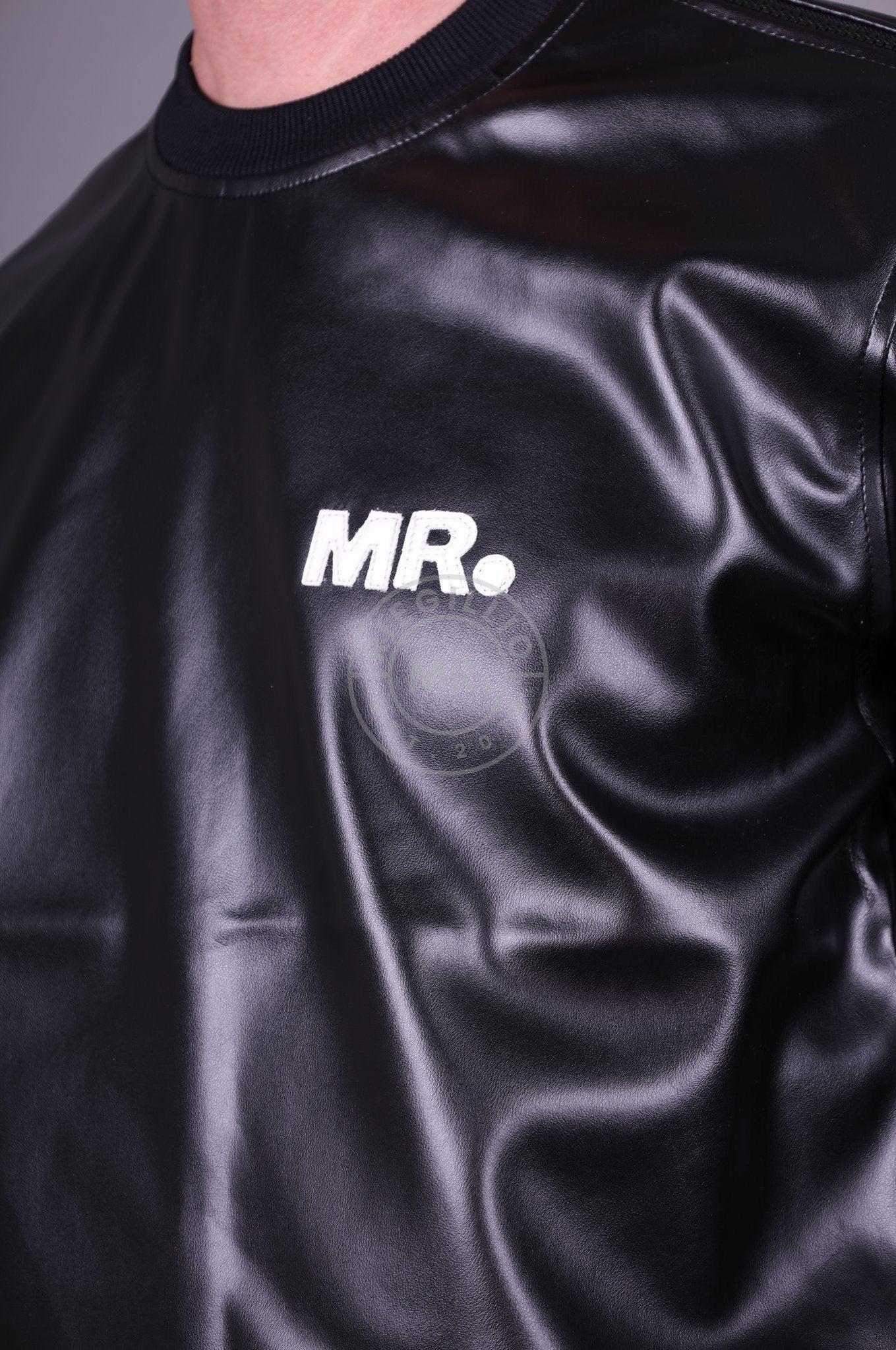Vegan Leather Black Sweater at MR. Riegillio
