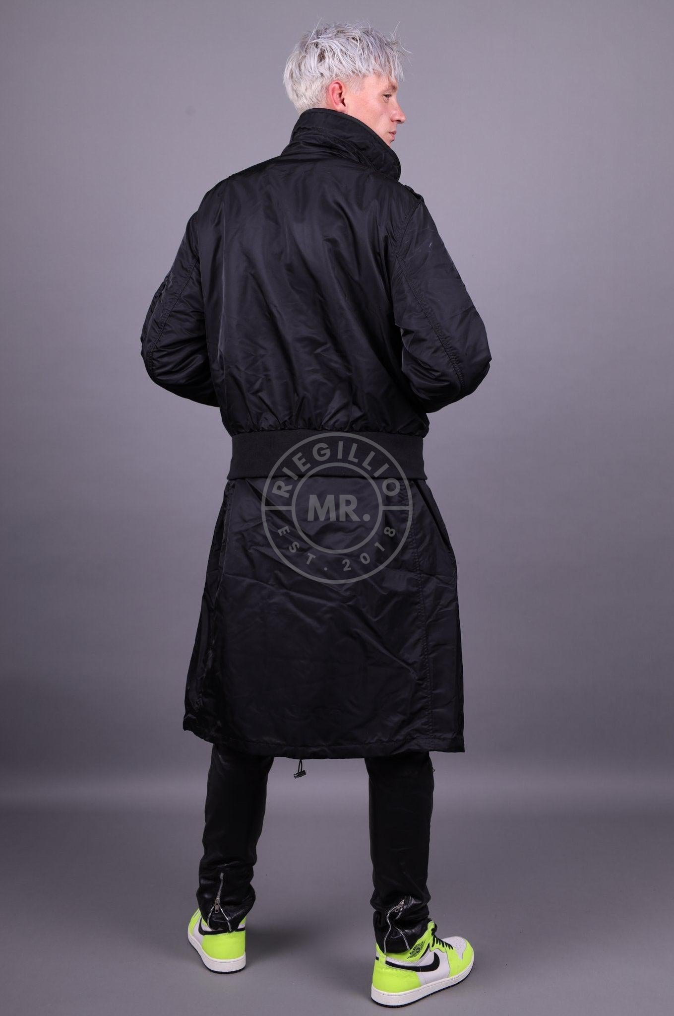 Alpha Industries Neil Barrett MA-1 Hybrid Parka Black at MR. Riegillio