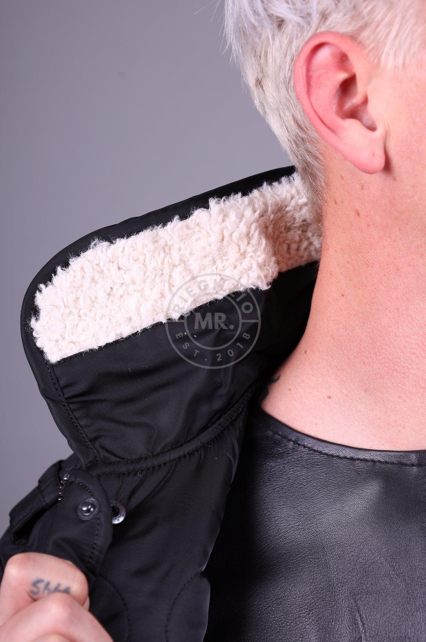 Alpha Industries Neil Barrett MA-1 Hybrid Parka Black at MR. Riegillio
