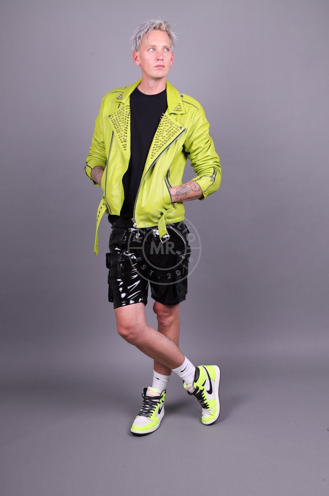 Heavy PVC Cargo Short at MR. Riegillio