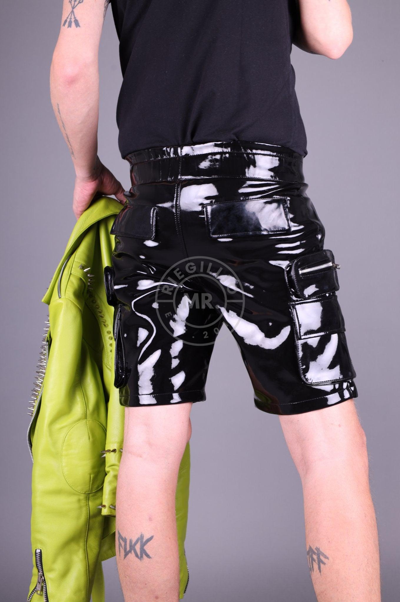 Heavy PVC Cargo Short at MR. Riegillio