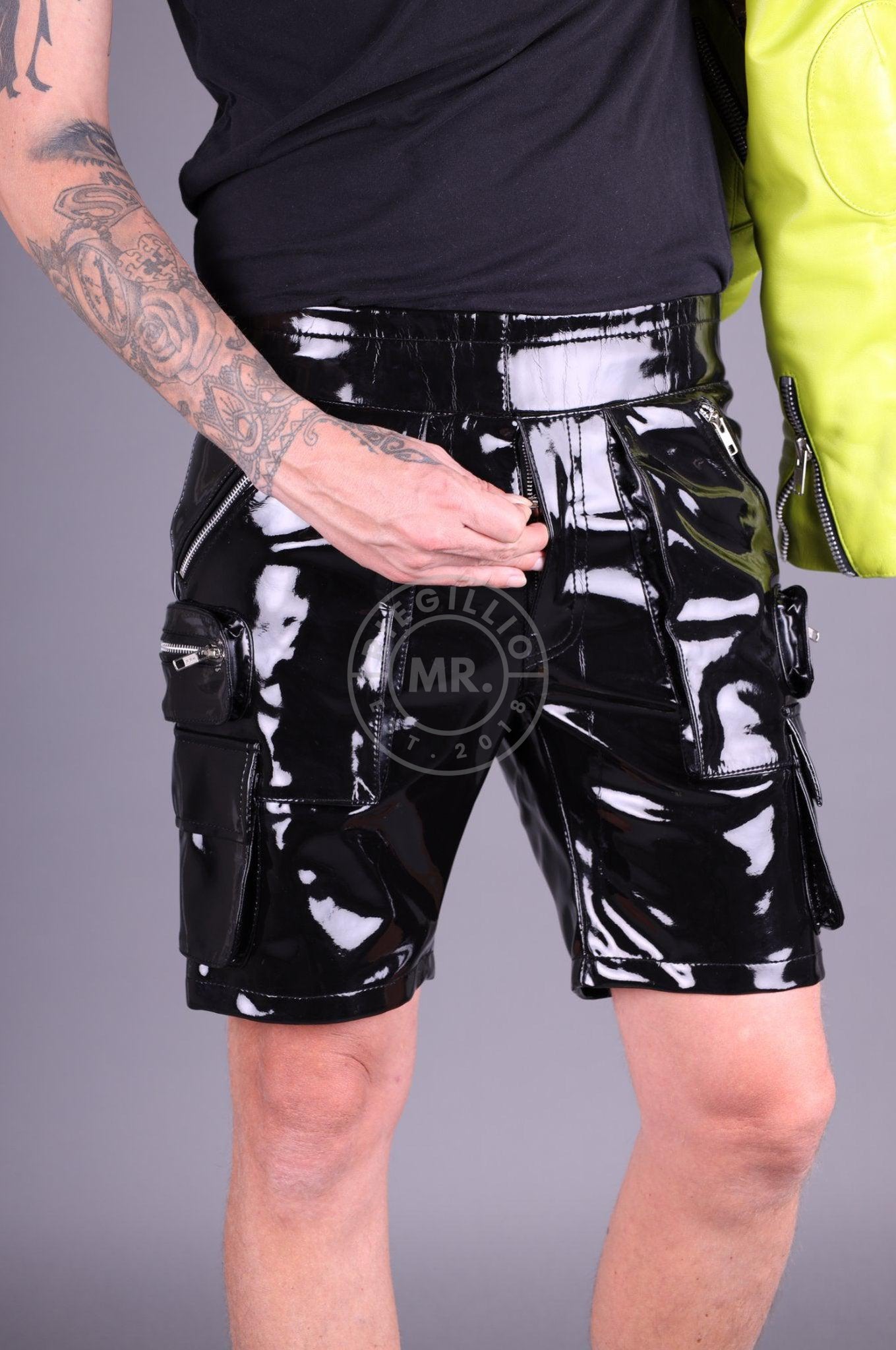 Heavy PVC Cargo Short at MR. Riegillio