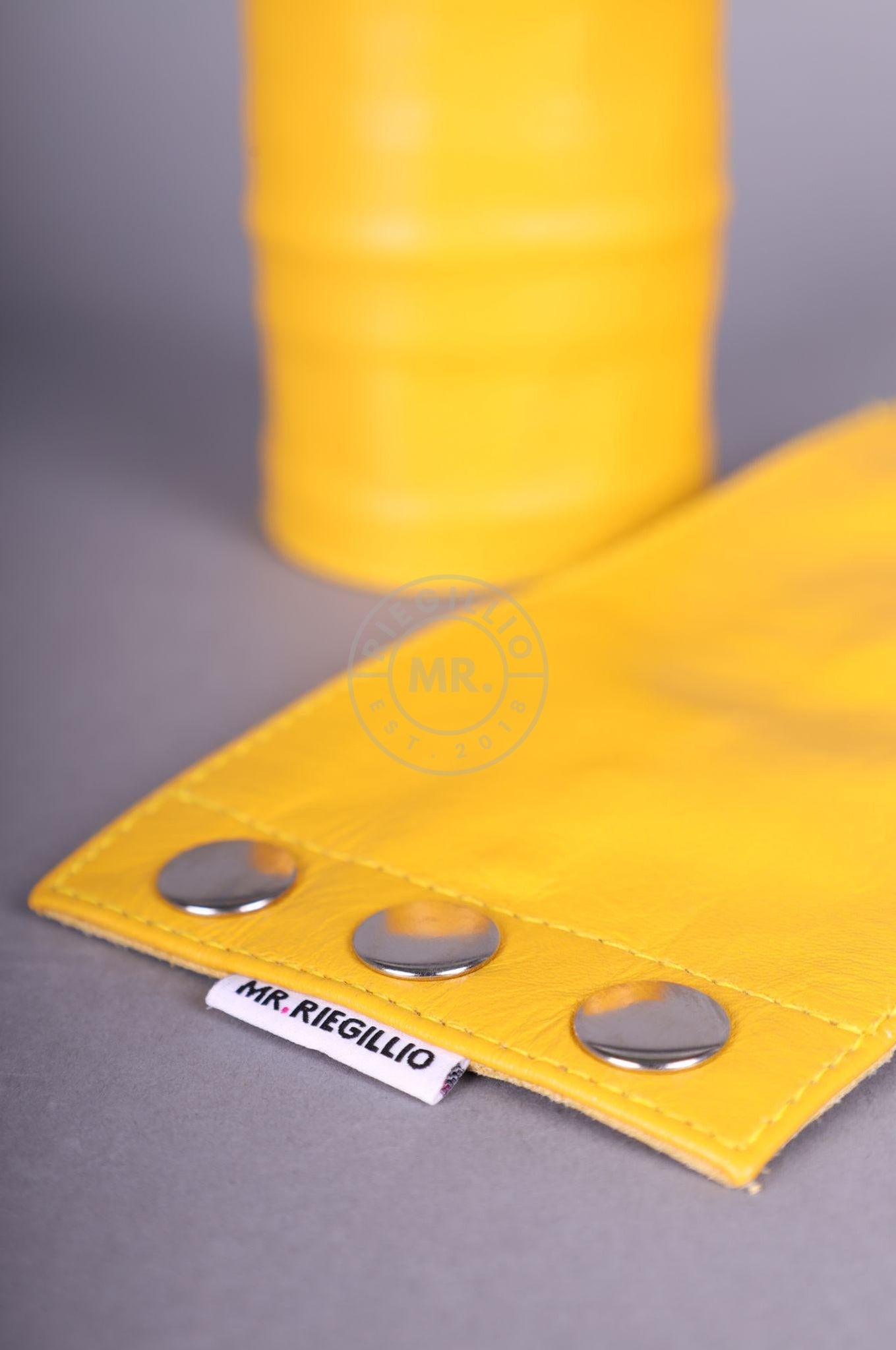 Yellow Wrist Wallet at MR. Riegillio