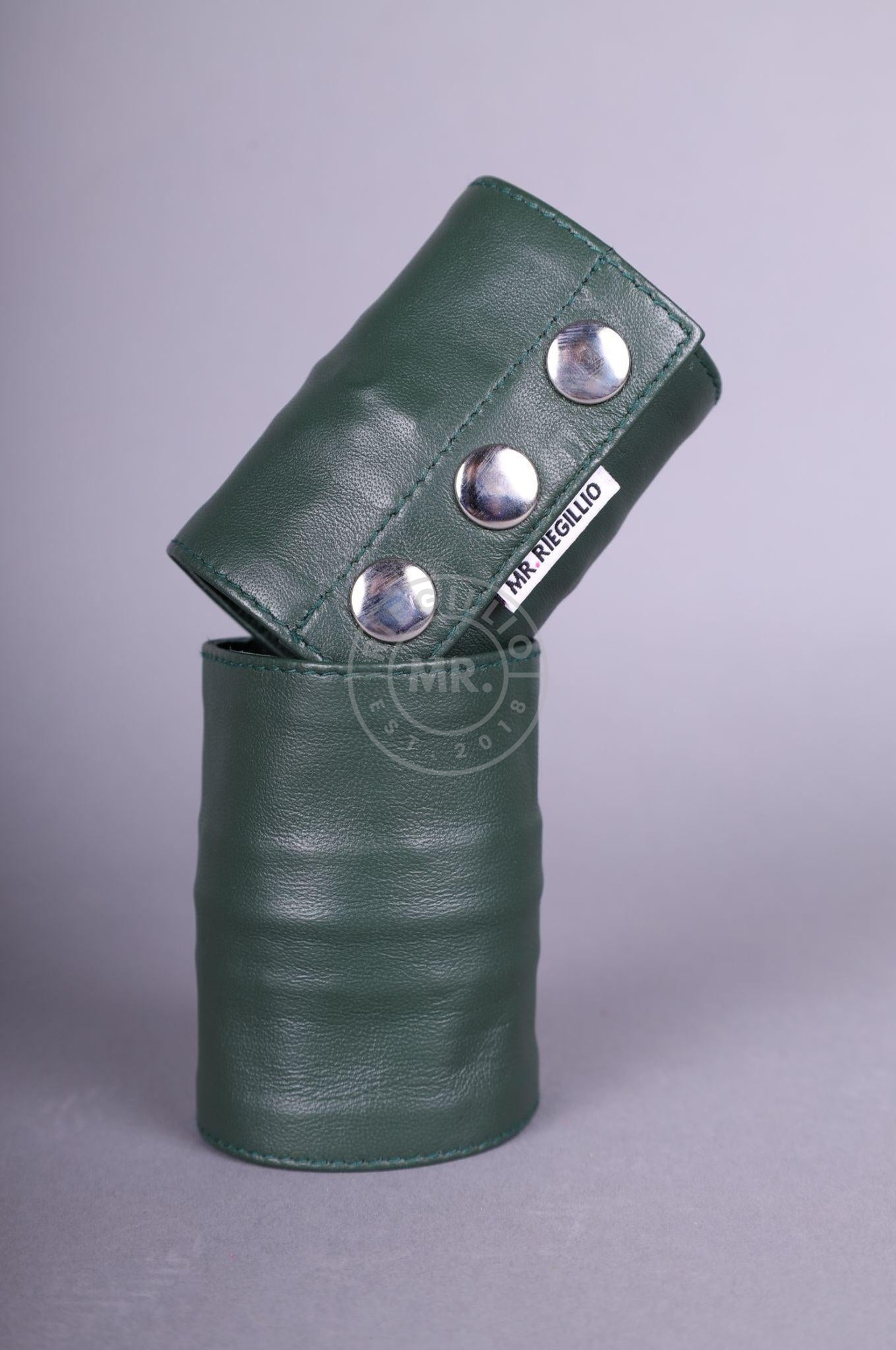 Dark Green Wrist Wallet at MR. Riegillio