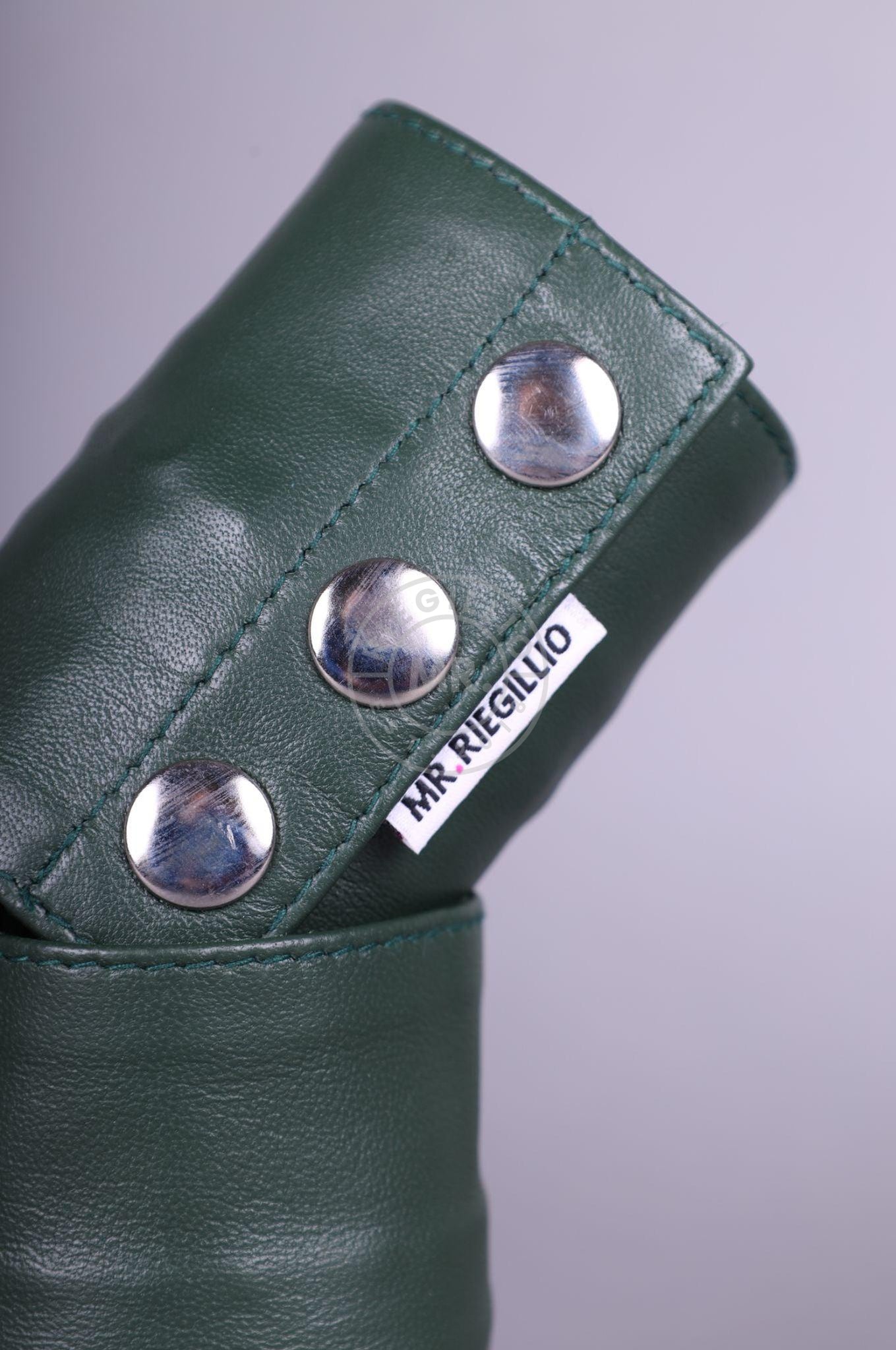 Dark Green Wrist Wallet at MR. Riegillio